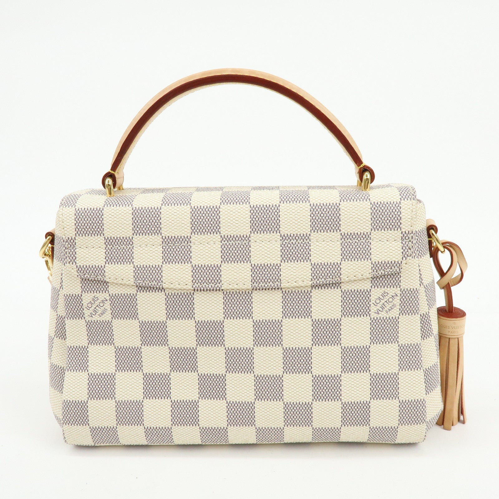Louis Vuitton Damier Azur Croisette Canvas Leather 2Way Bag N41581