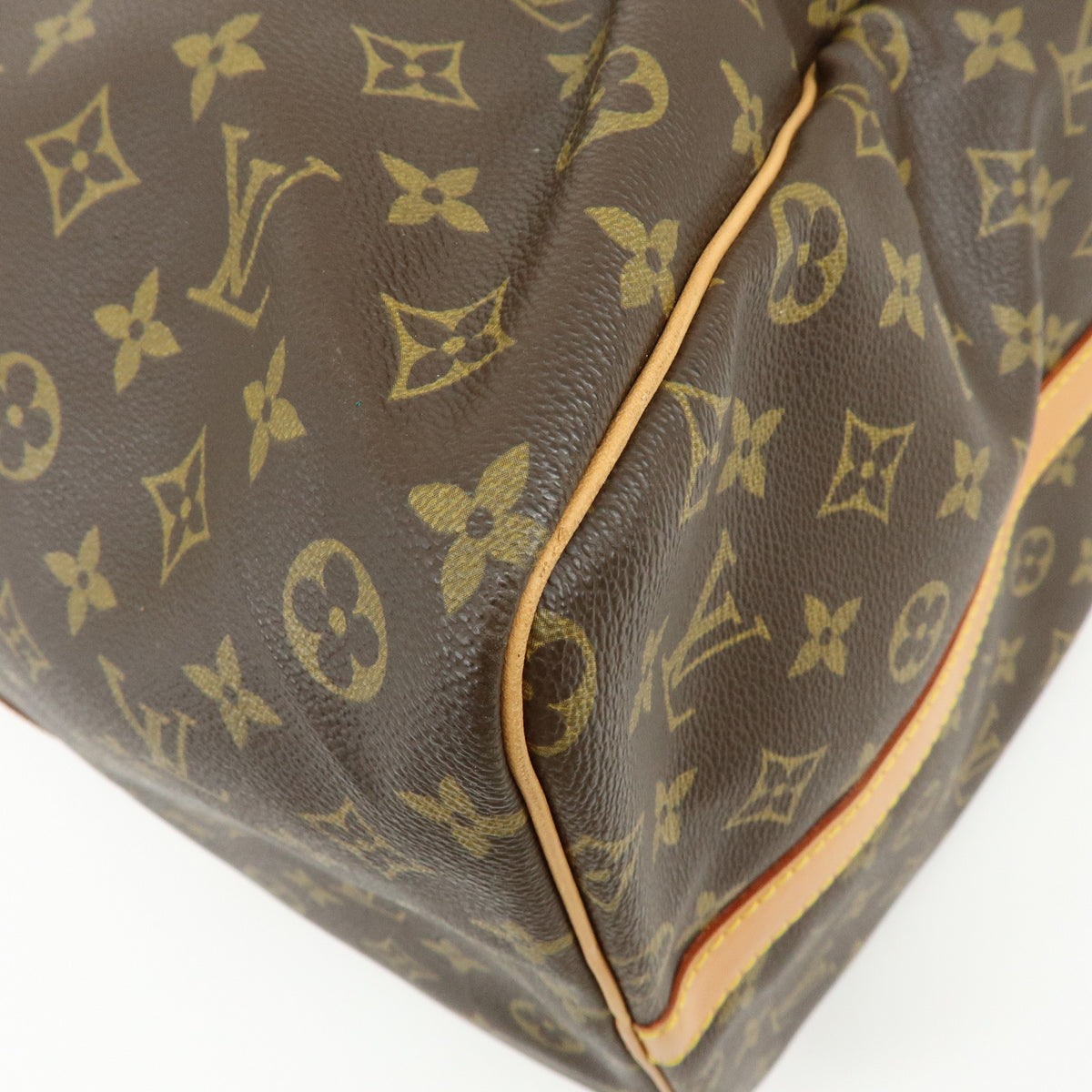 Louis Vuitton Monogram Keep All Bandouliere 60 Boston Bag Brown M41412