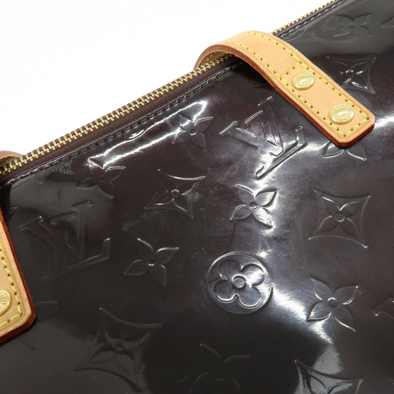 Louis Vuitton Monogram Vernis Bellevue PM Hand Bag Violet M93584