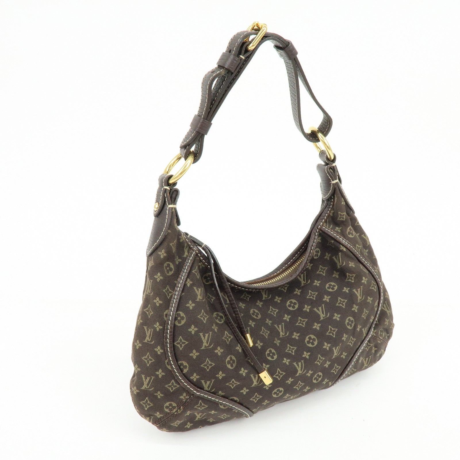 Louis Vuitton Monogram Mini Lin Manon PM Shoulder Hand Bag Ebene M95621