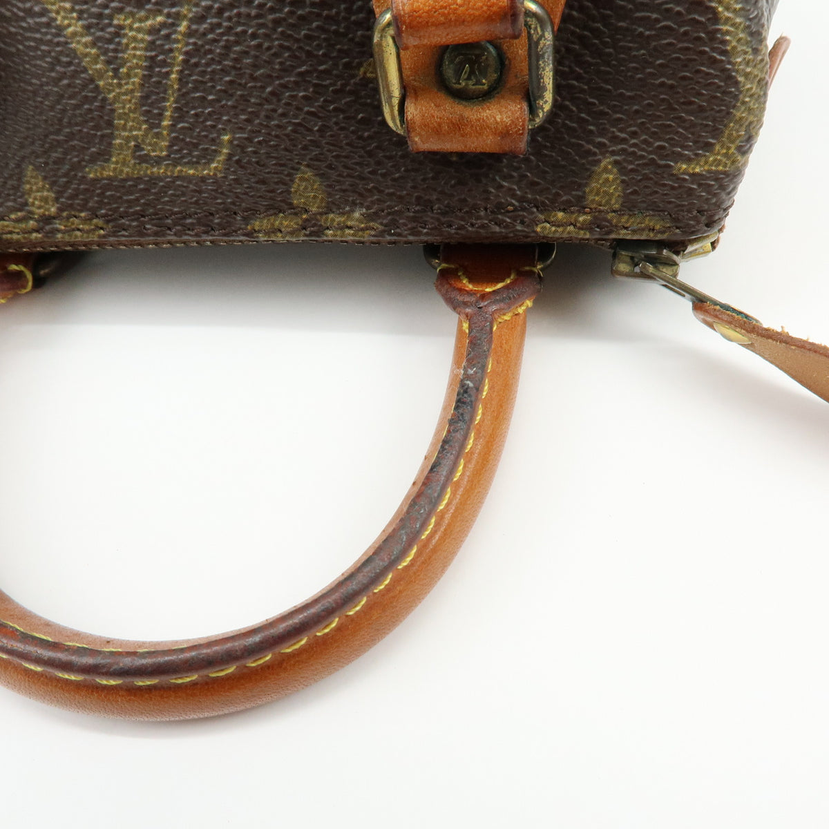 Louis Vuitton Monogram Canvas Mini Speedy Hand Bag Brown M41534