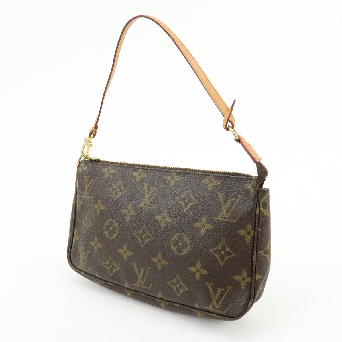 Louis Vuitton Monogram Pochette Accessoires Pouch Hand Bag Brown M51980