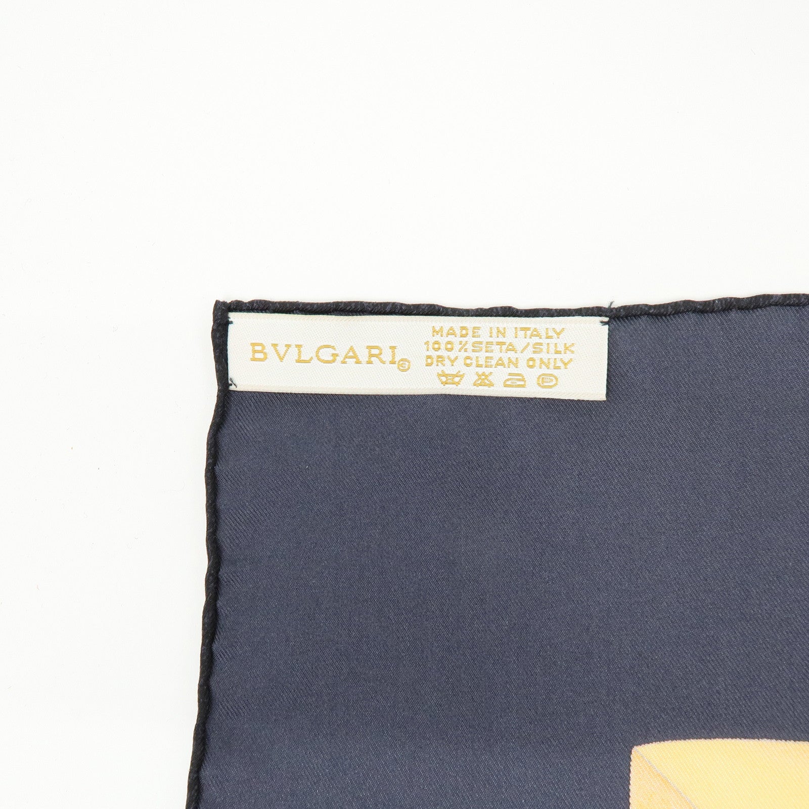 BVLGARI Set of 2 Silk 100% Scarf Balloon Motif Black Red Gold