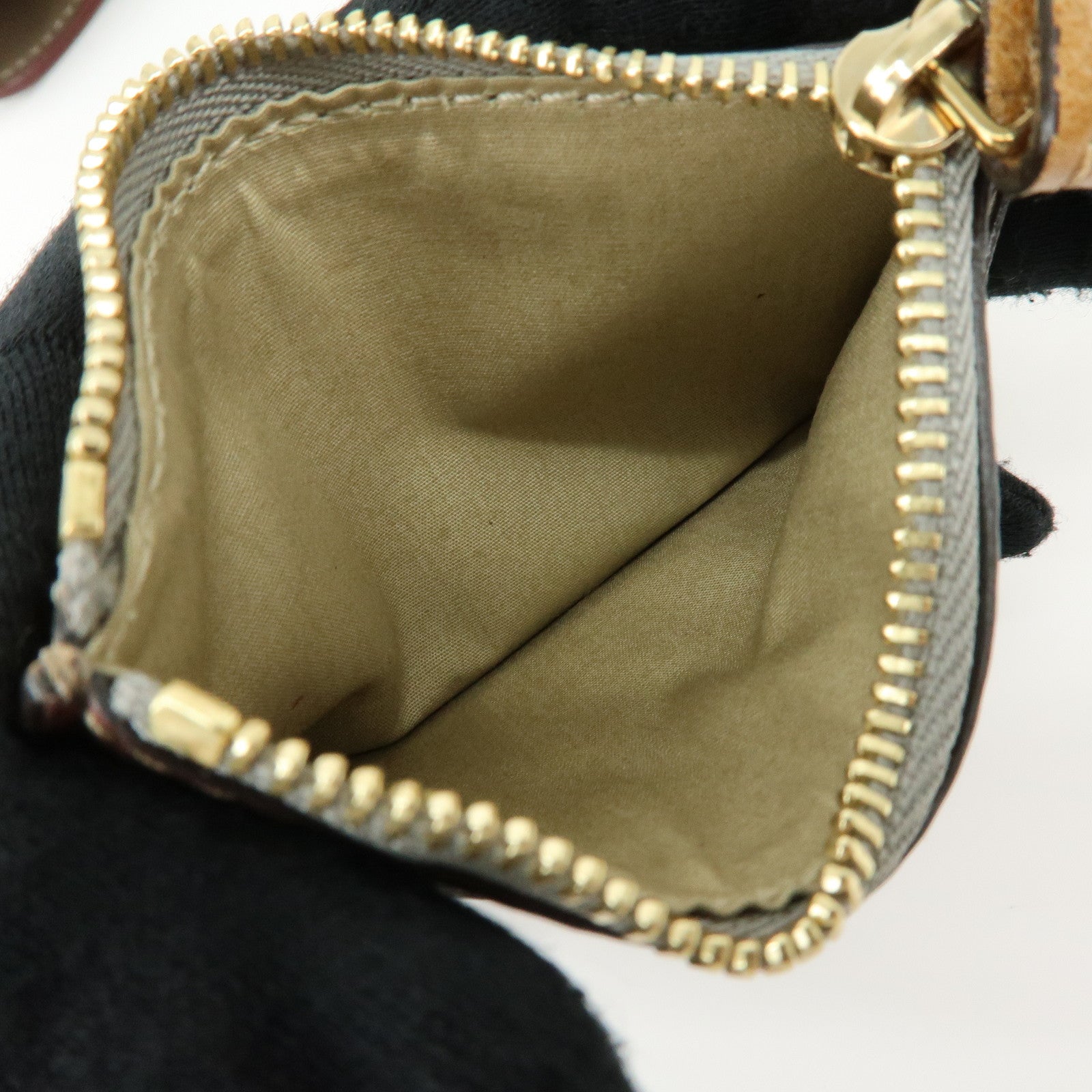 Chloe Sam Leather 2Way Bag Hand Bag Shoulder Bag Greige