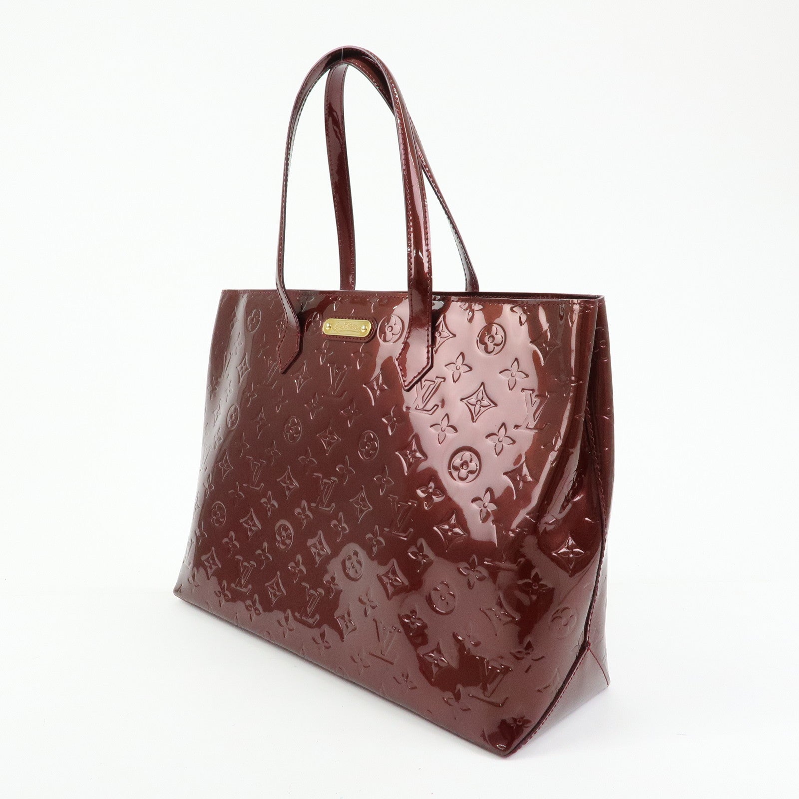 Louis Vuitton Monogram Vernis Leather Wilshire MM Tote Bag M91646