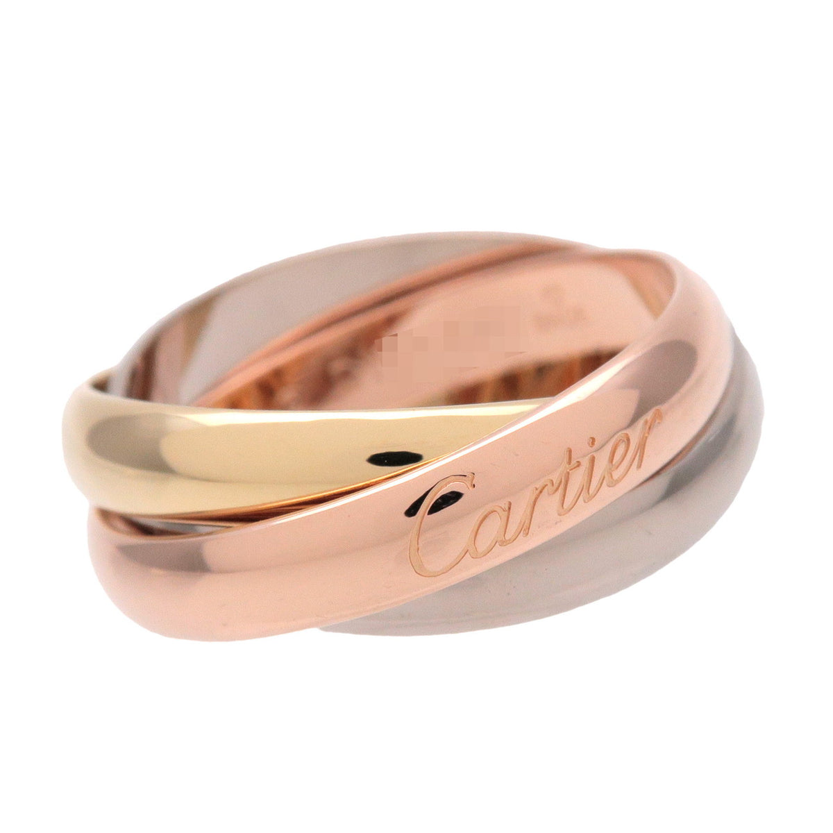 Cartier Trinity Ring MM K18 750YG 750WG 750PG Gold #51US5.5 EU51 HK12