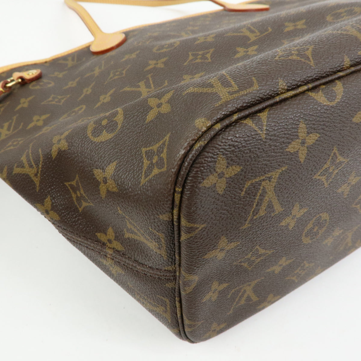 Louis Vuitton Monogram Neverfull MM Tote Shoulder Bag Brown M40156