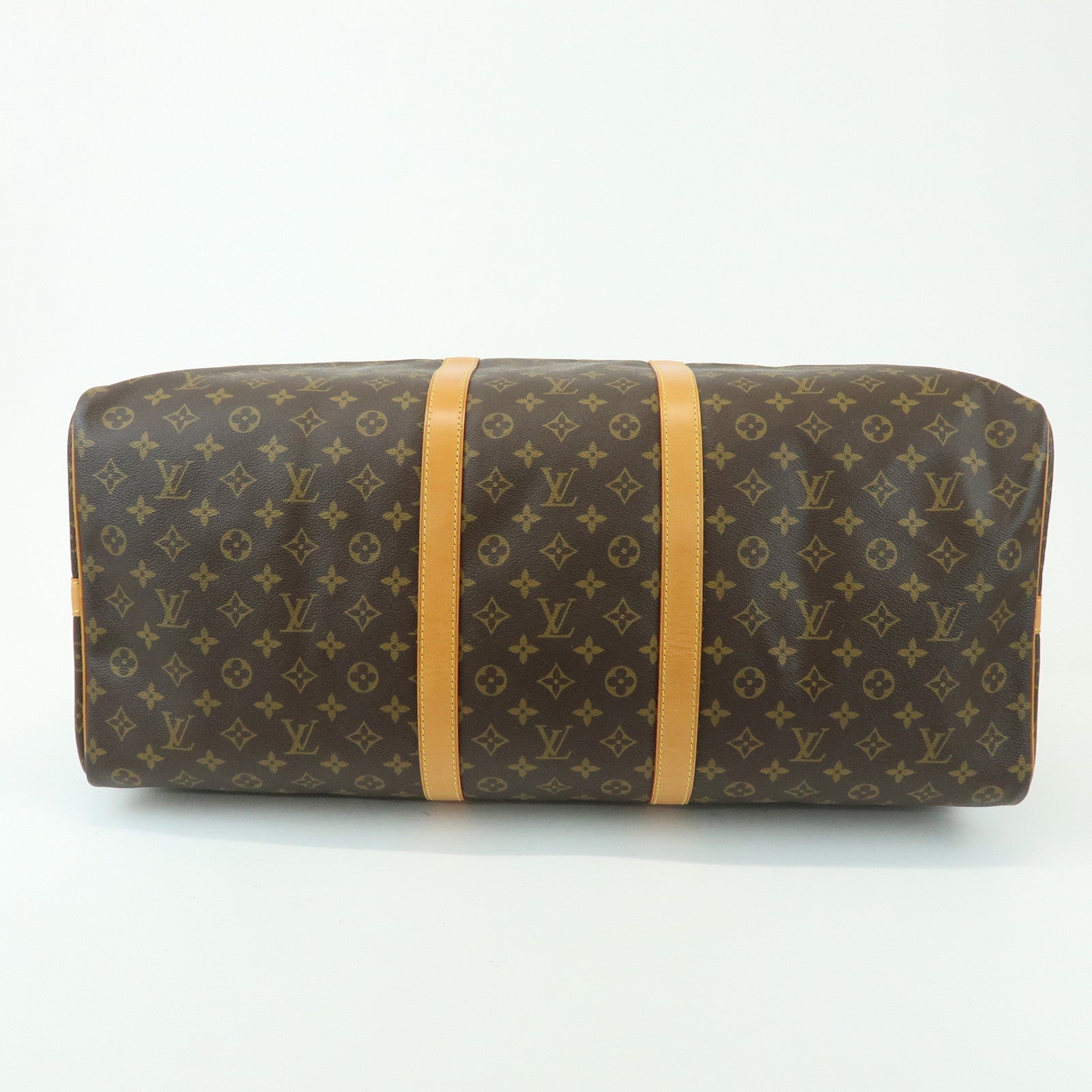 Louis Vuitton Monogram Keep All Bandouliere 60 Bag Brown M41412