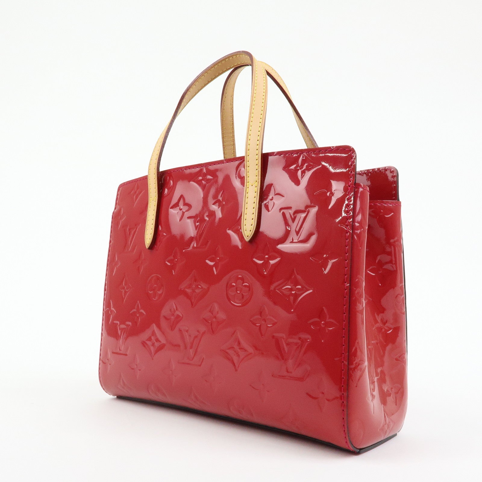 Louis Vuitton Monogram Vernis Catalina BB Hand Bag Rose Indien M90016