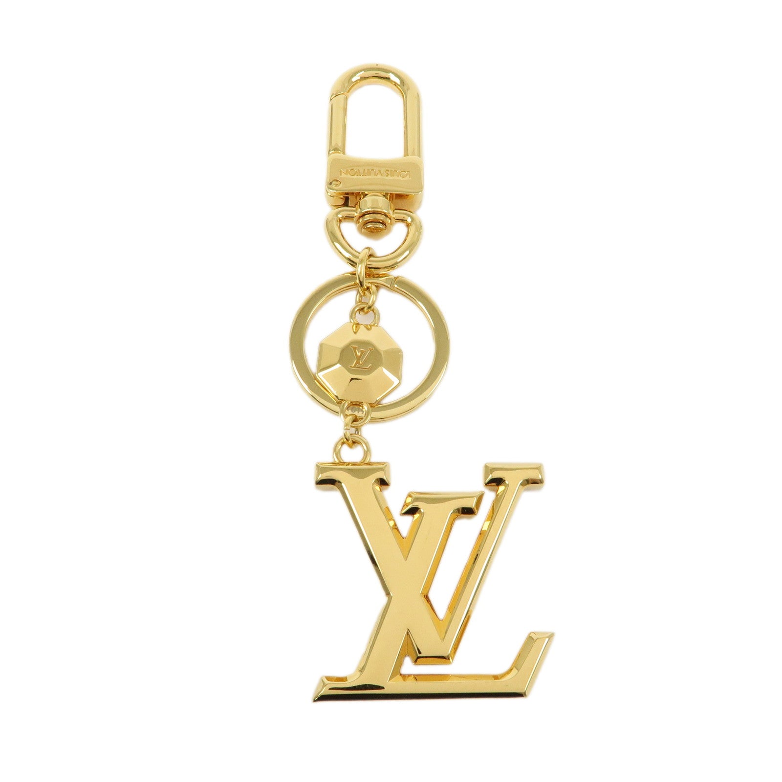 Louis Vuitton Porte Cles LV Facettes Bag Charm Gold M65216