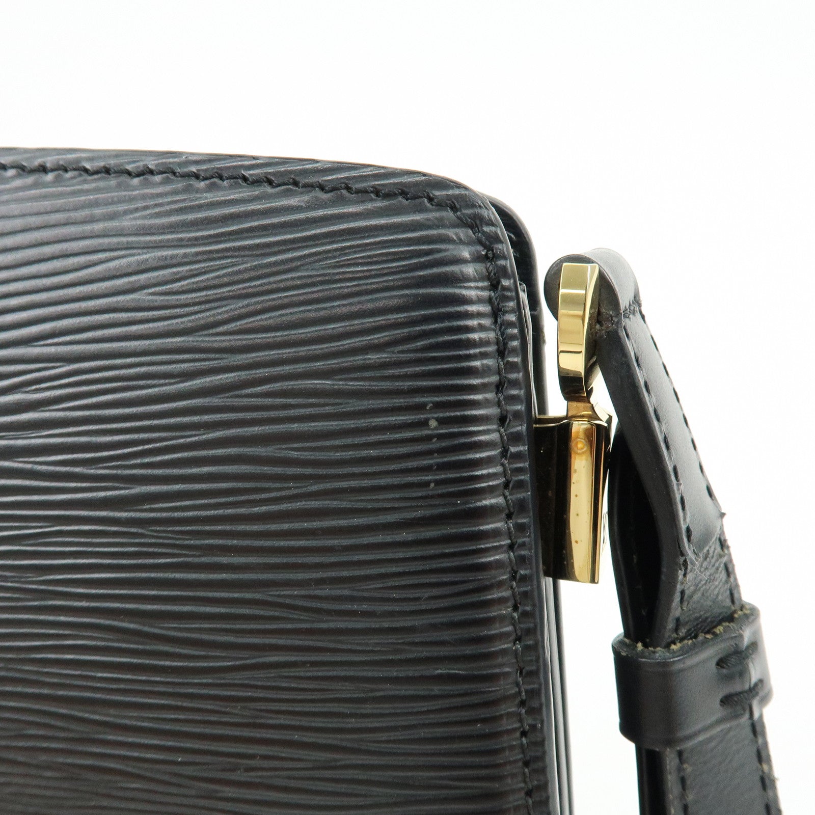 Louis Vuitton Epi Capuchin Shoulder Crossbody Bag Noir Black M52342