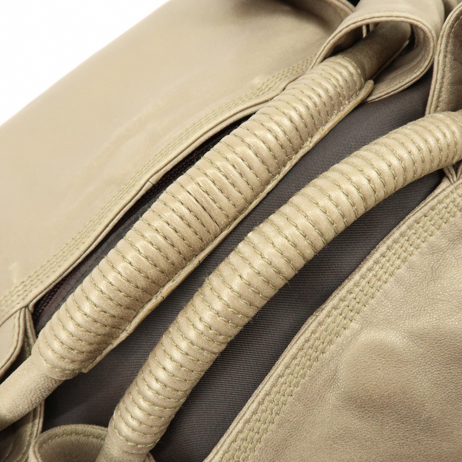 LOEWE Anagram Nappa Aire Leather Hand Bag Tote Bag Gold