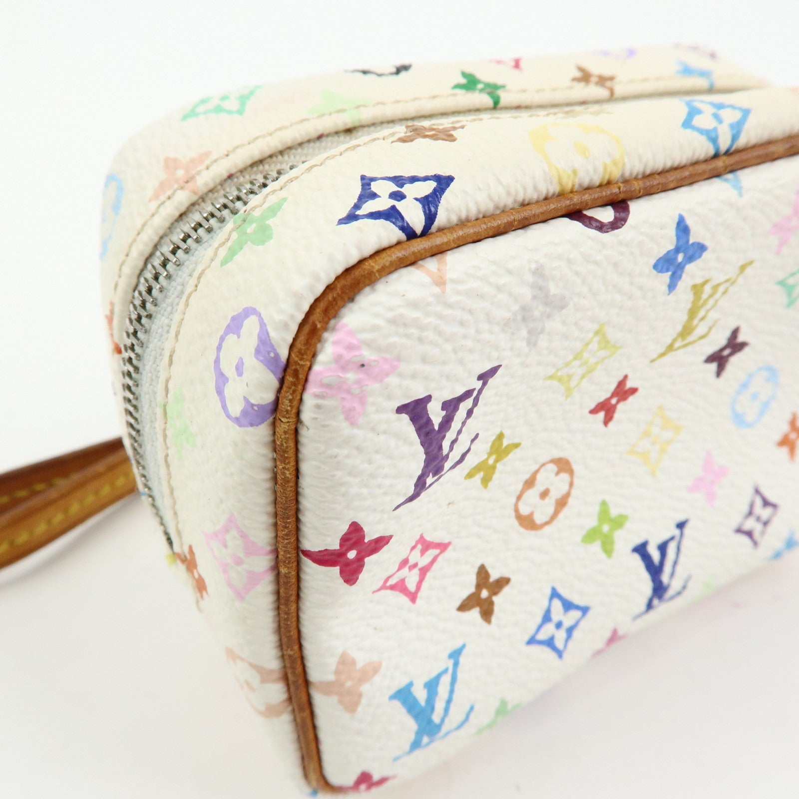 Louis Vuitton Monogram Multicolor Trousse Wapity Pouch Blanc M58033