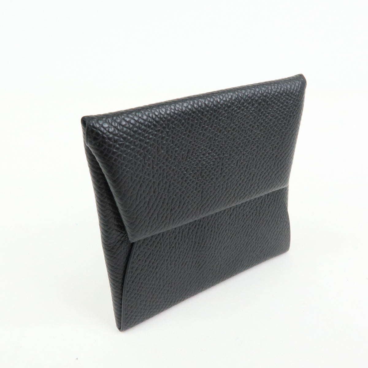 HERMES Bastia Veau Epsoｍ A Stamped Coin Case Coin Purse Black