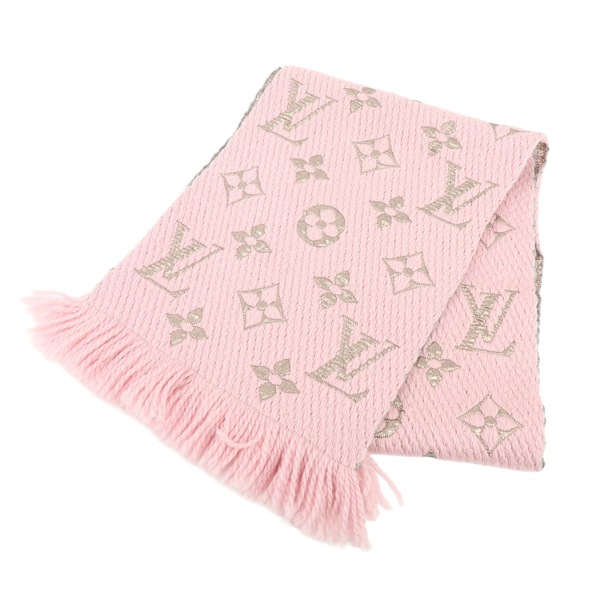 Louis Vuitton Echarpe Logomania Shine Wool Silk polyester Scarf M60466