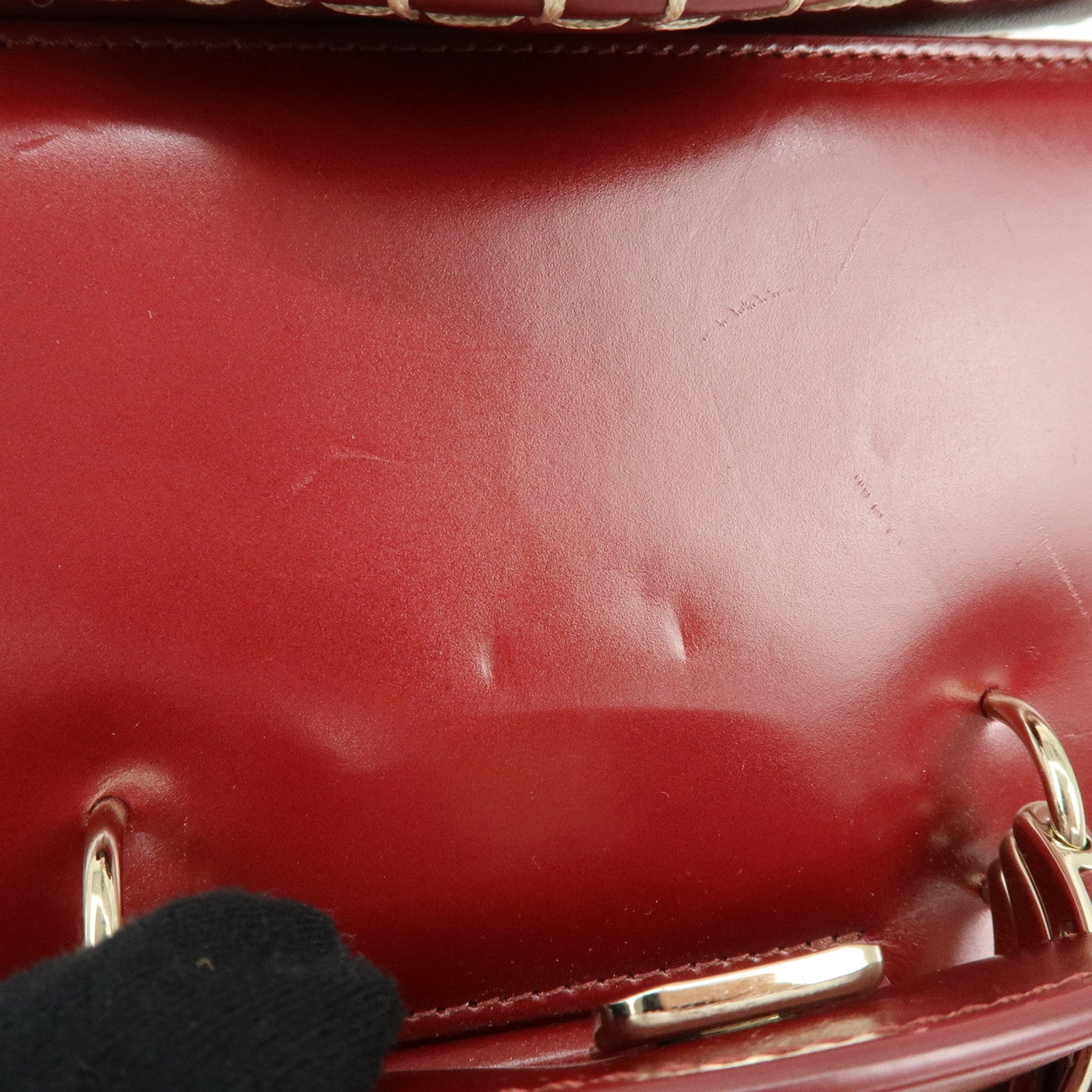 Chloe KATTIE Leather Shoulder Bag Crossbody Bag Wine Red
