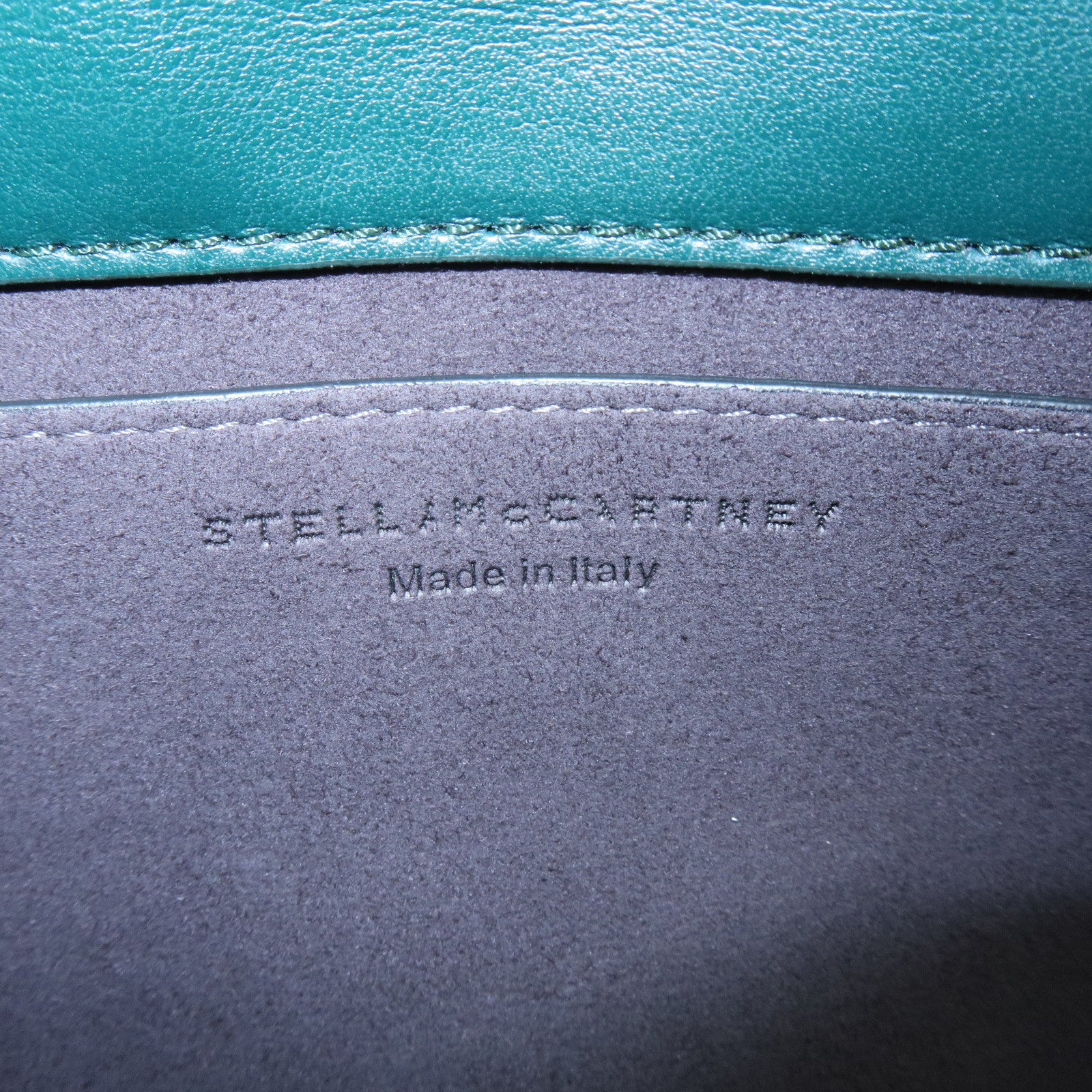 STELLA MCCARTNEY Frayme Medium Faux Leather Shoulder Bag Green