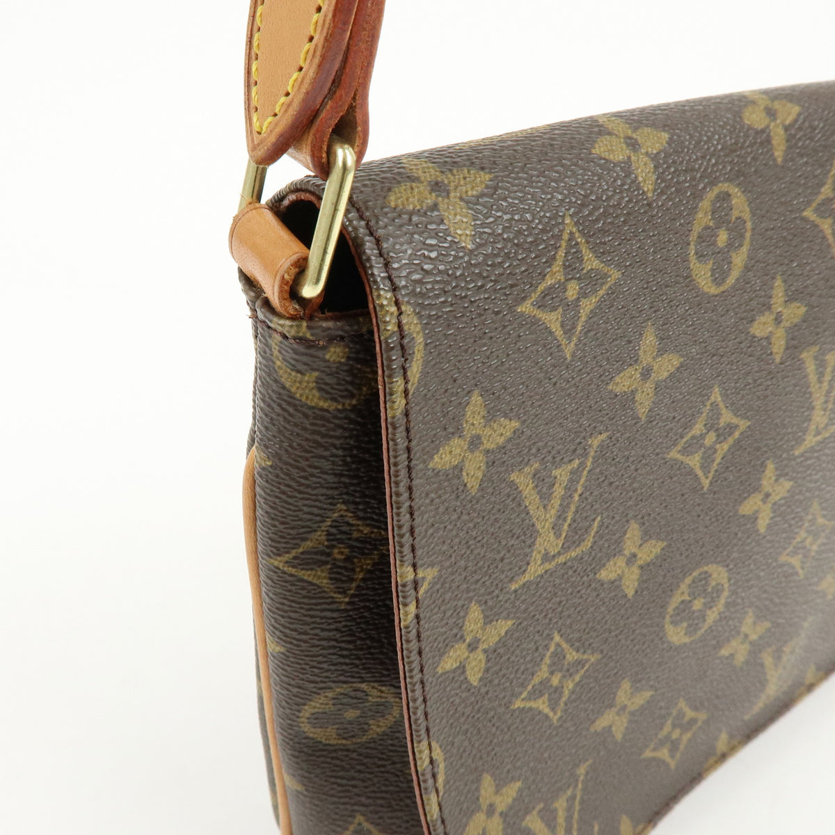 Louis Vuitton Monogram Musette Tango Short Shoulder Bag Brown M51257