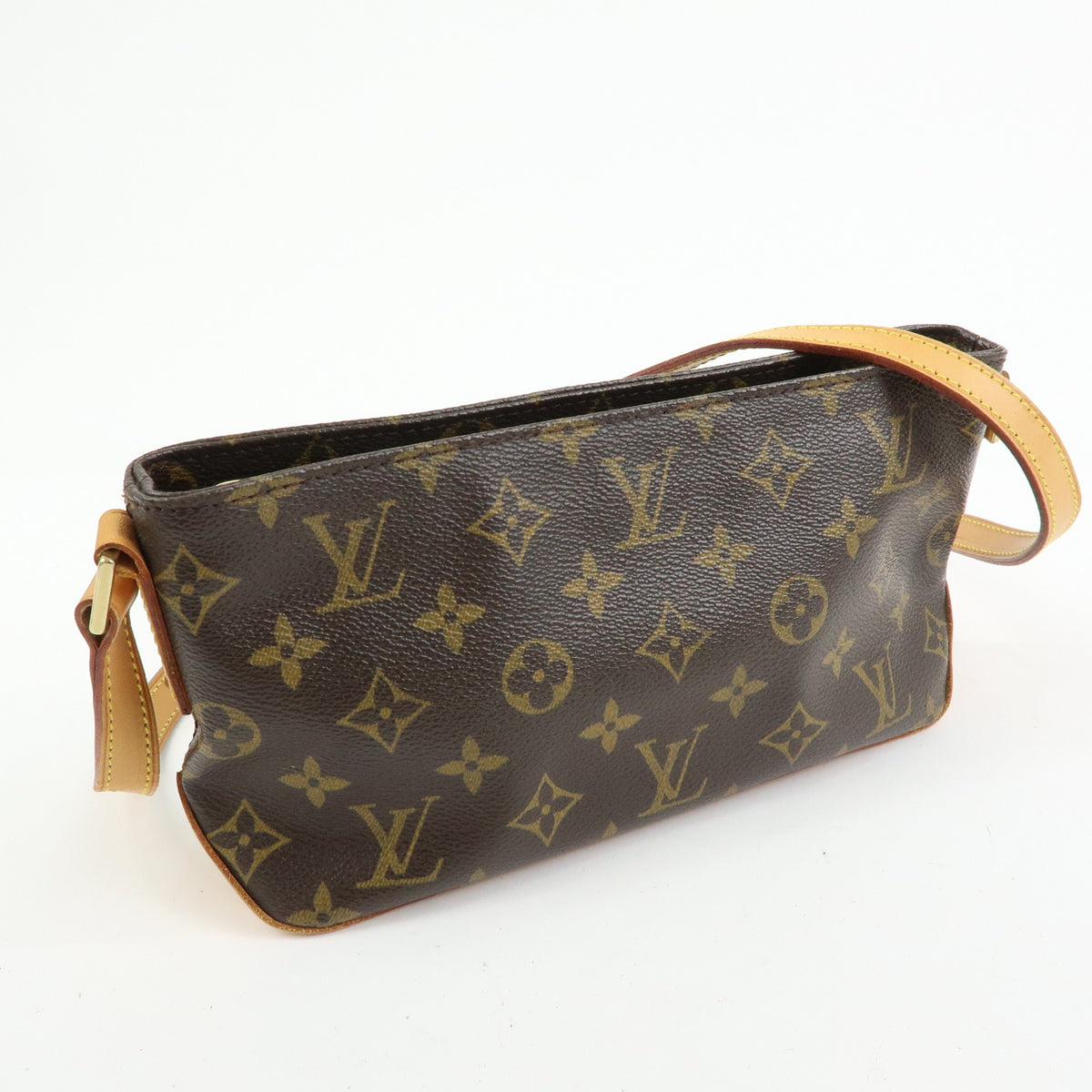 Louis Vuitton Monogram Trotteur Canvas Shoulder Bag Brown M51240