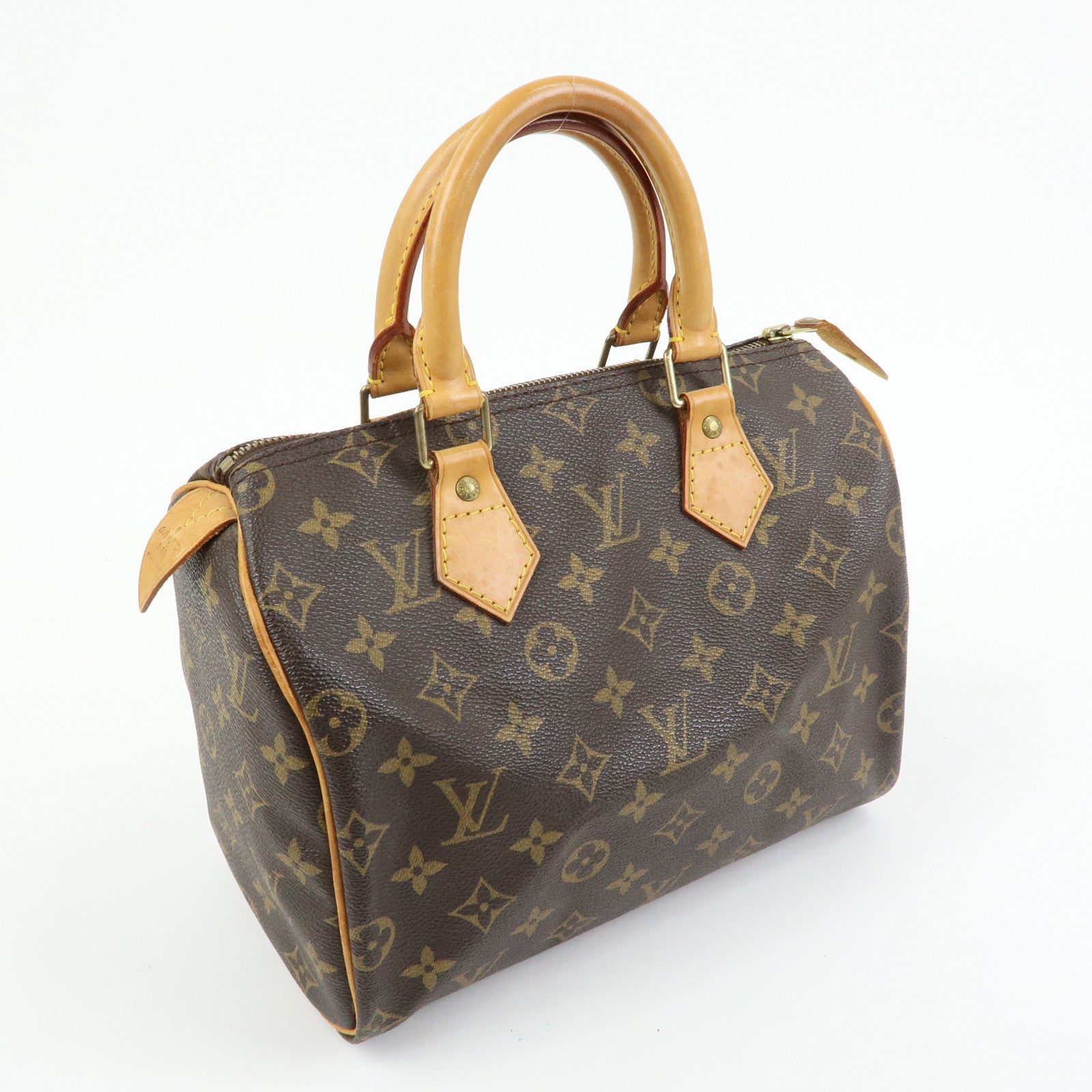 Louis Vuitton Monogram Speedy 25 Boston Bag Hand Bag Brown M41528