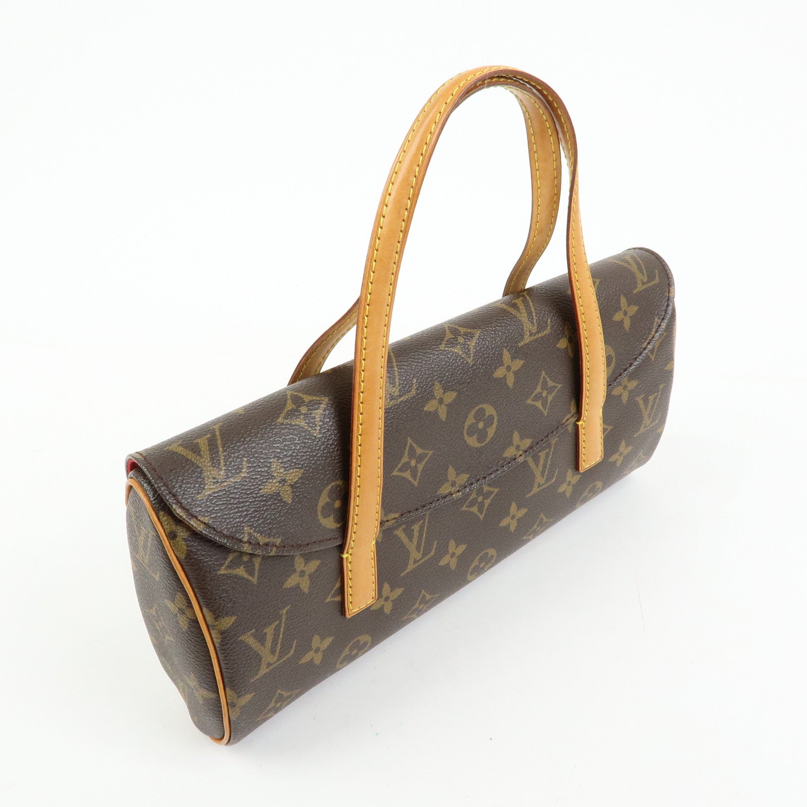 Louis Vuitton Monogram Sonatine Hand Bag Brown M51902