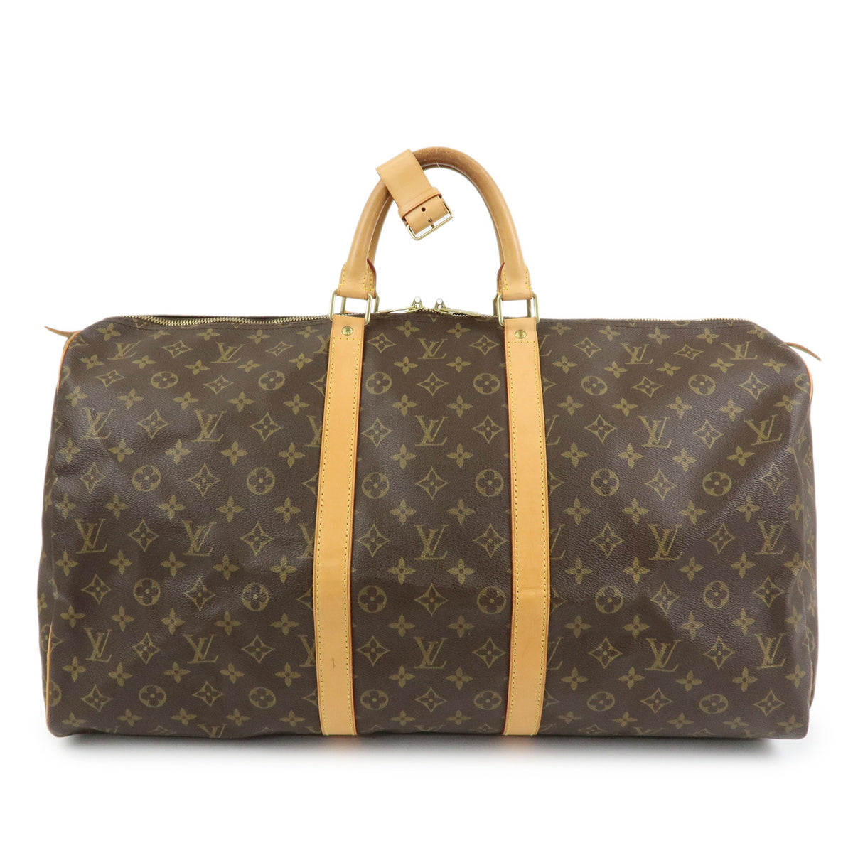 Louis Vuitton Monogram Keep All 55 Boston Bag Brown M41424