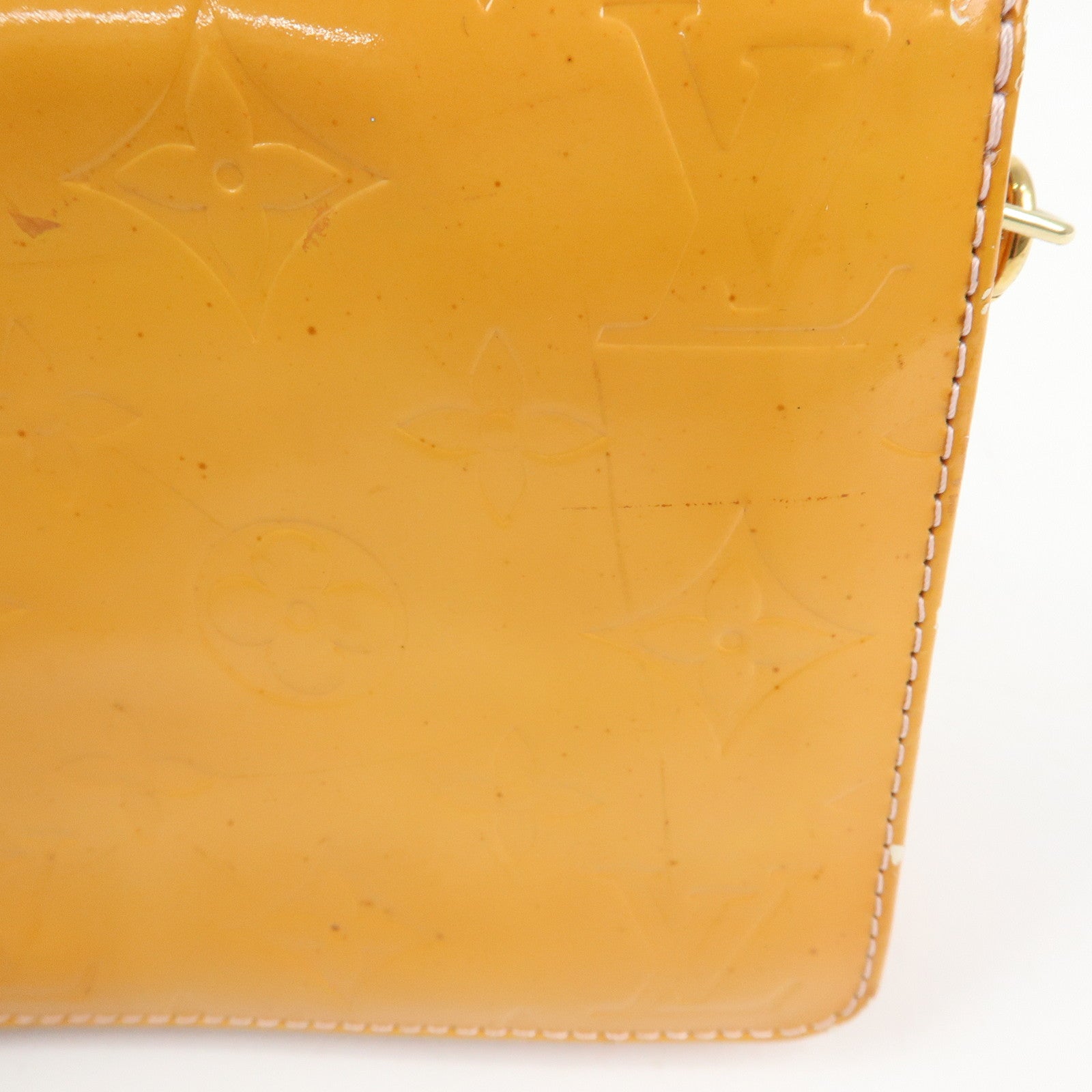 Louis Vuitton Monogram Vernis Lexington Accessoires Pouch Orange M91057