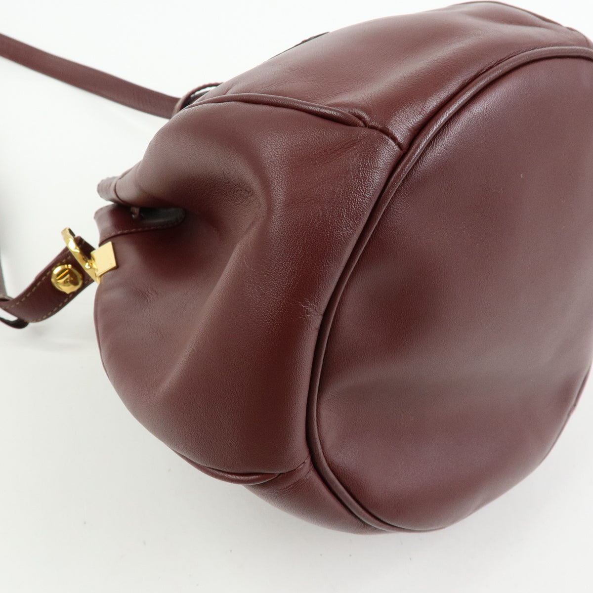 Cartier Must de Cartier Leather Shoulder Bag Crossbody Bag Bordeaux