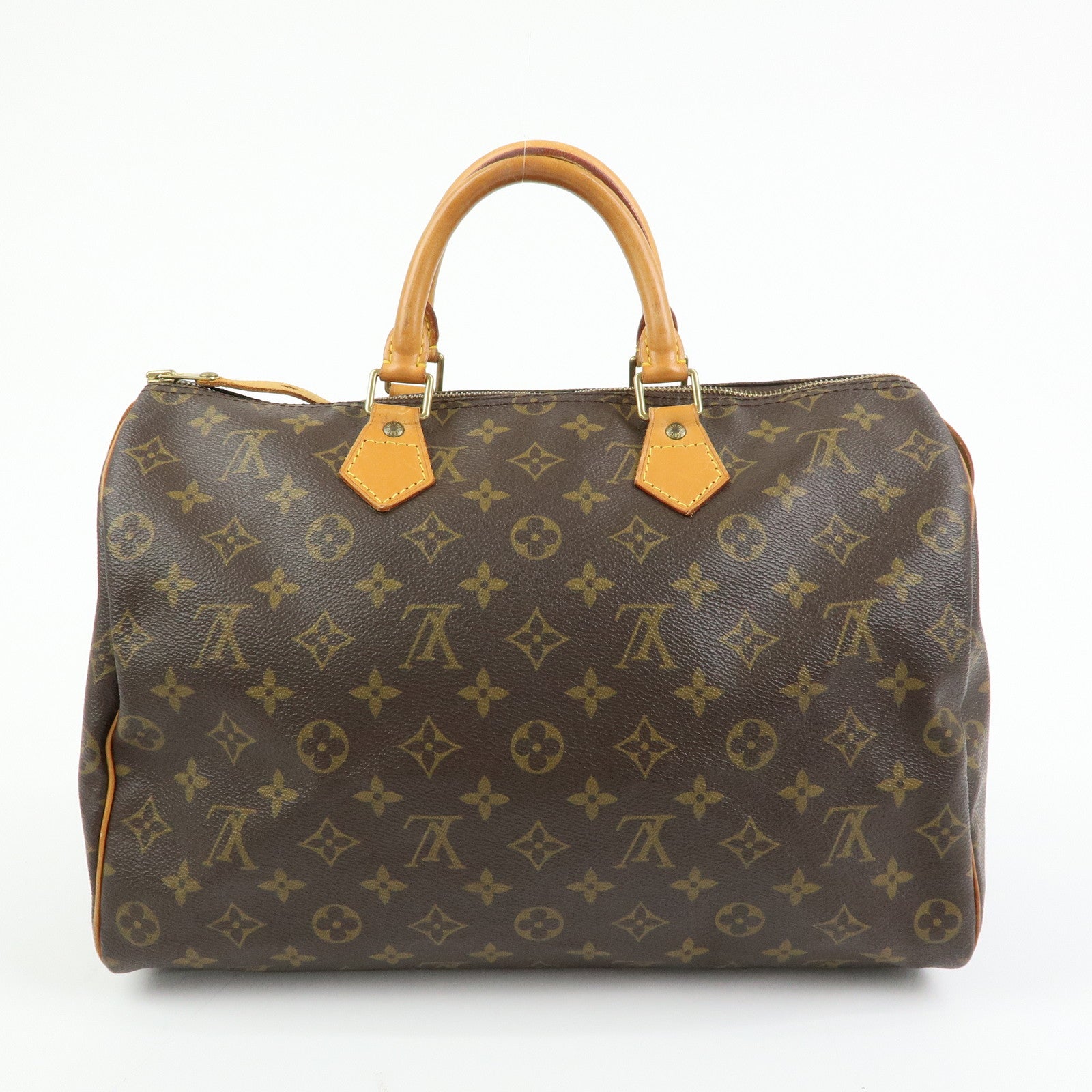 Louis Vuitton Monogram Speedy 35 Boston Bag Hand Bag Brown M41524