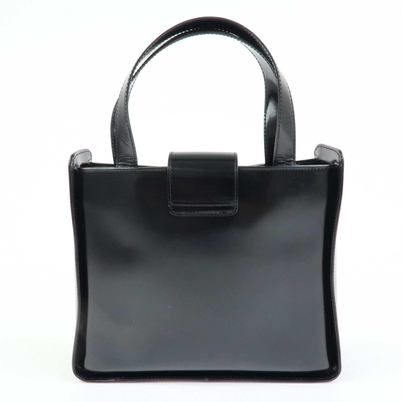 Ferragamo Vara Leather 2way Bag Hand Bag Black