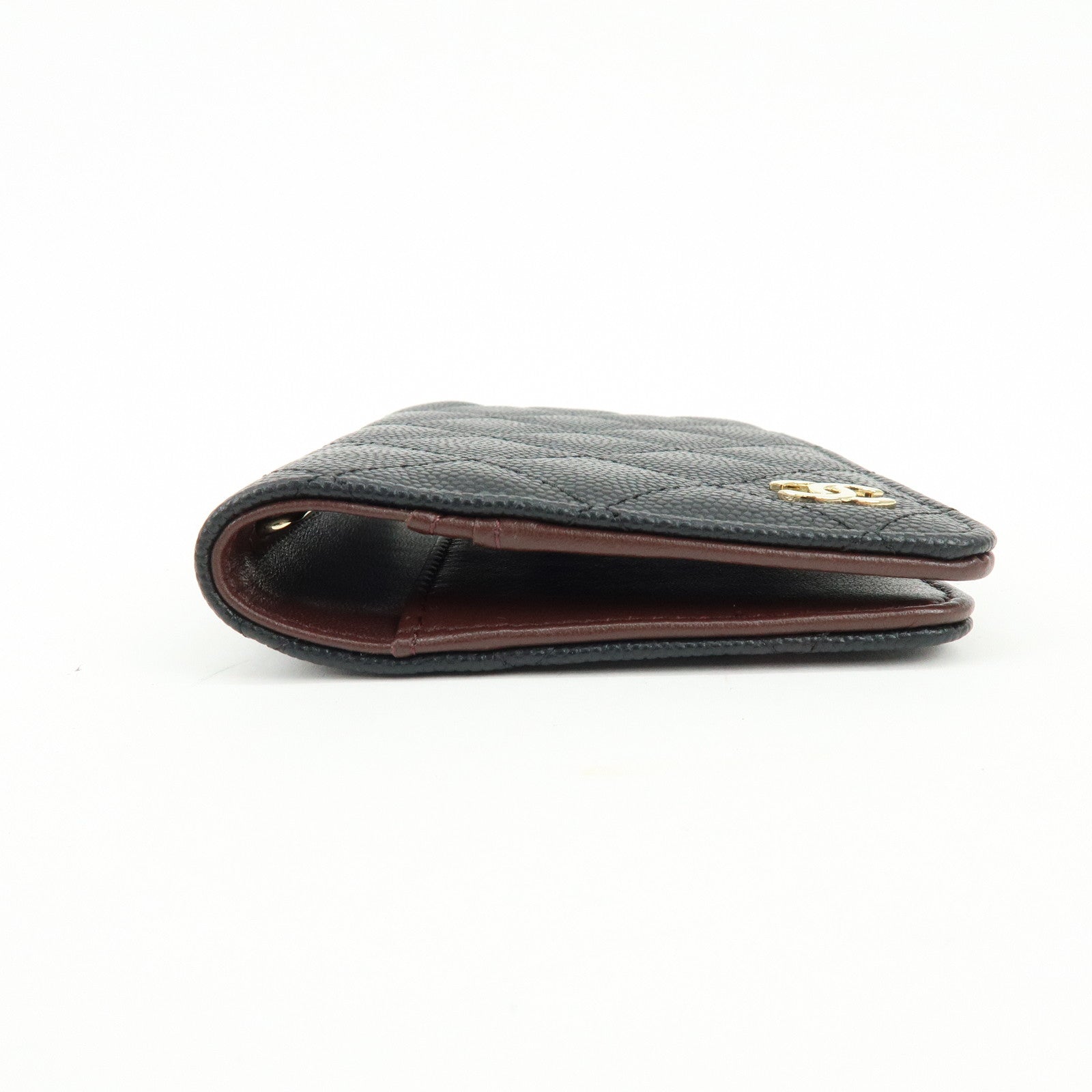 CHANEL COCO Mark Matelasse Caviarskin Agenda Cover Black