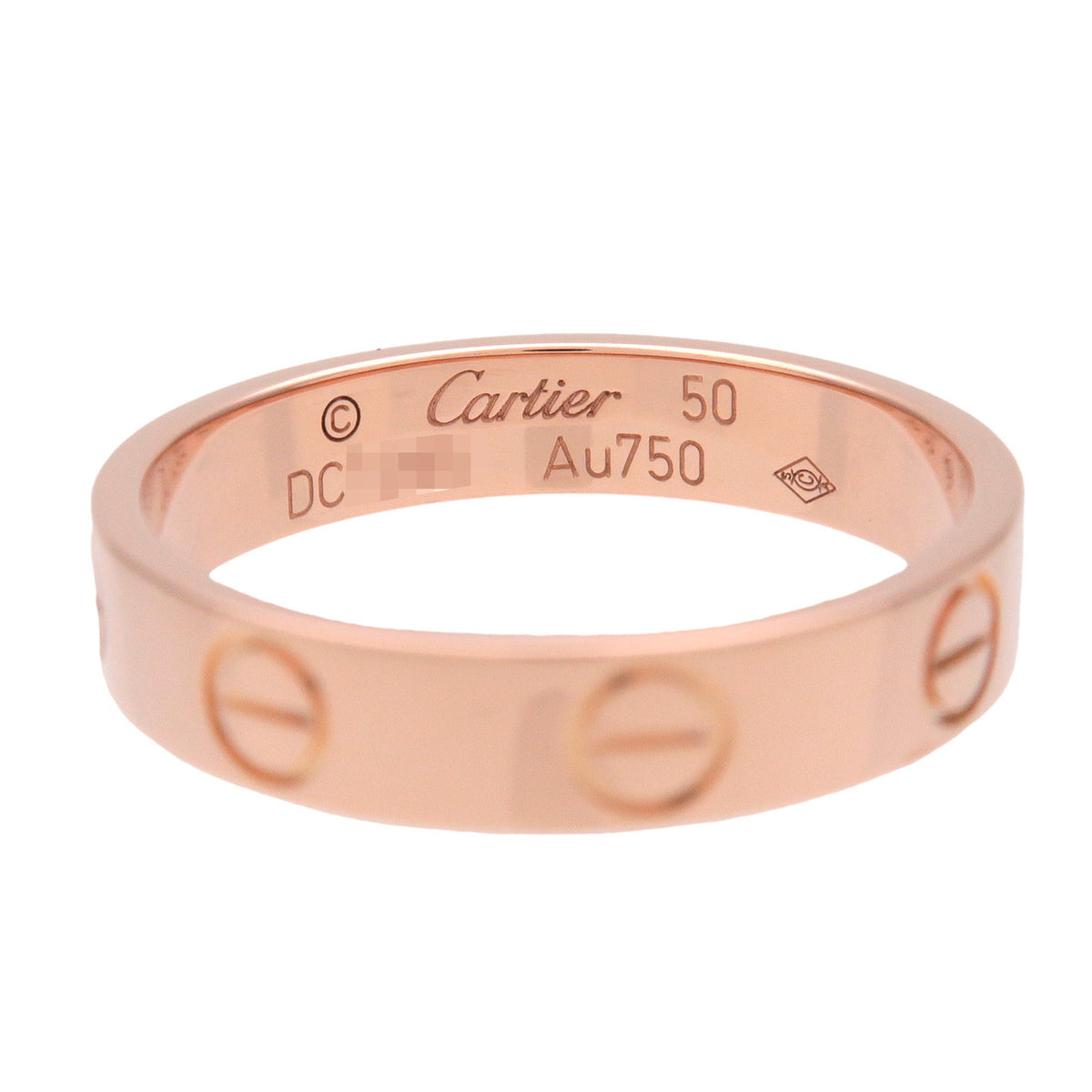 Cartier Mini Love Ring K18 750PG Rose Gold #50 US5.25 EU50 HK11.5