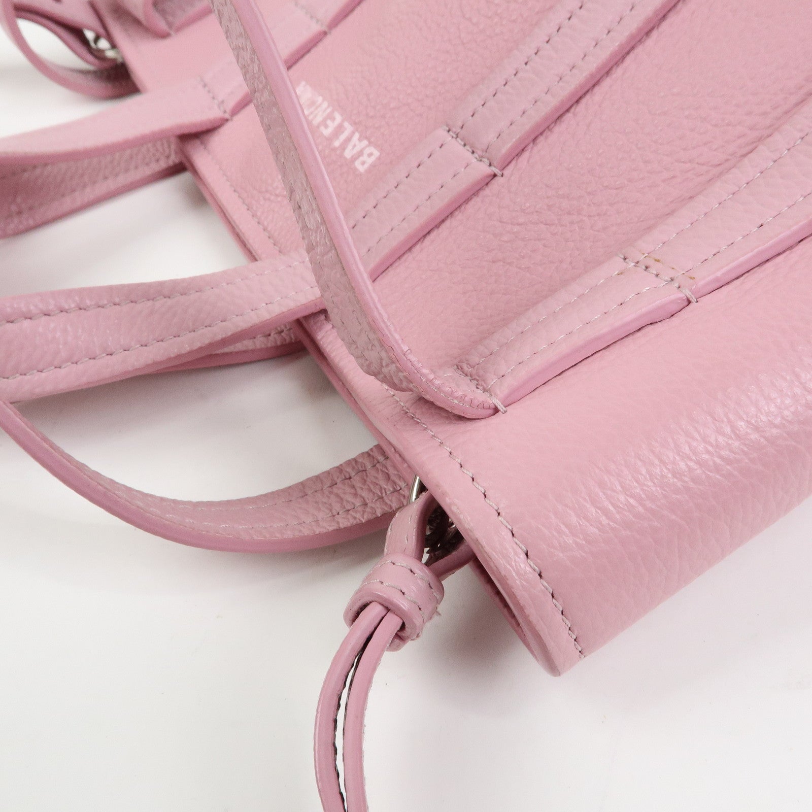 BALENCIAGA Leather EVERYDAY XS 2Way bag Hand Bag Shoulder Bag Pink