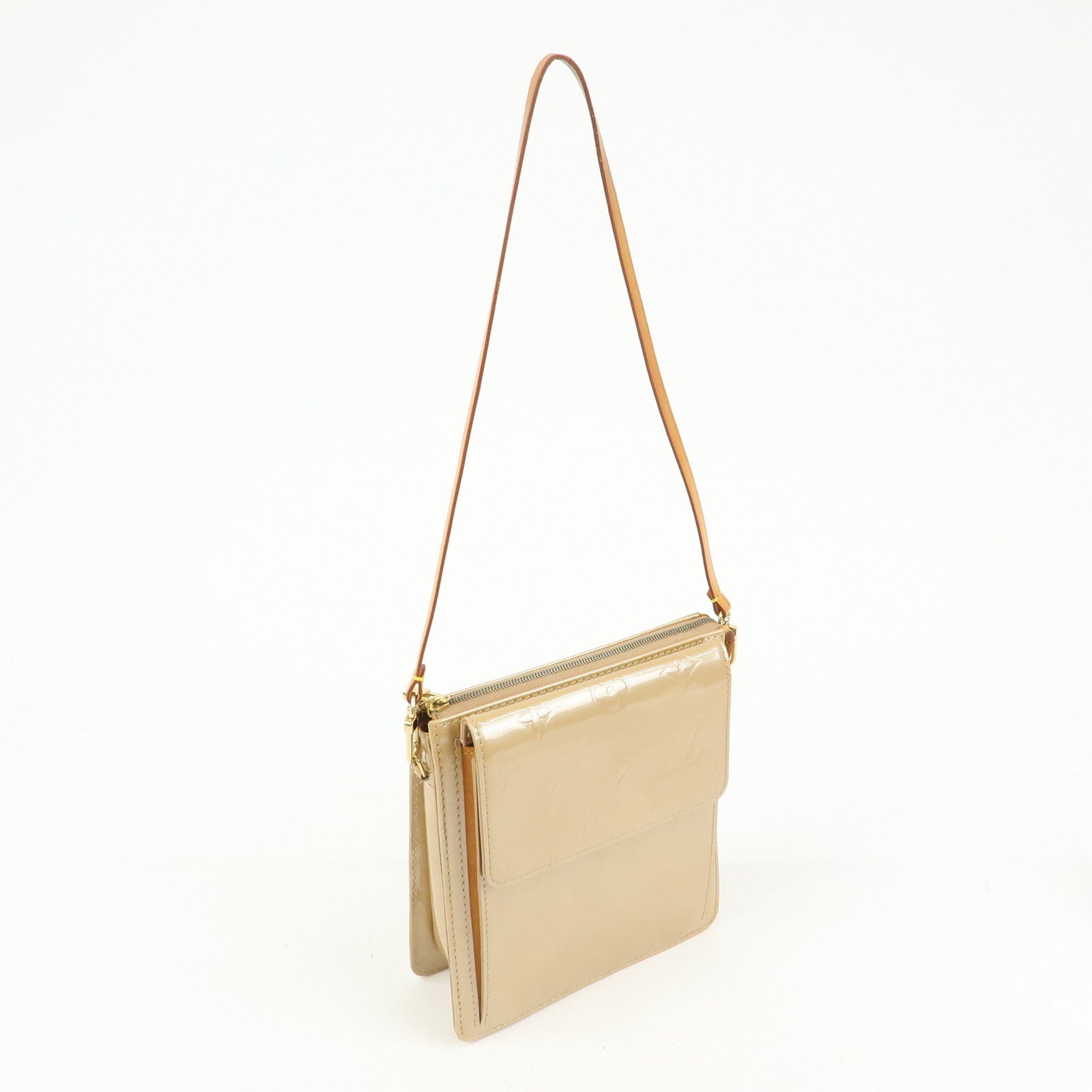 Louis Vuitton Monogram Vernis Motte Shoulder Bag Noisette M91337