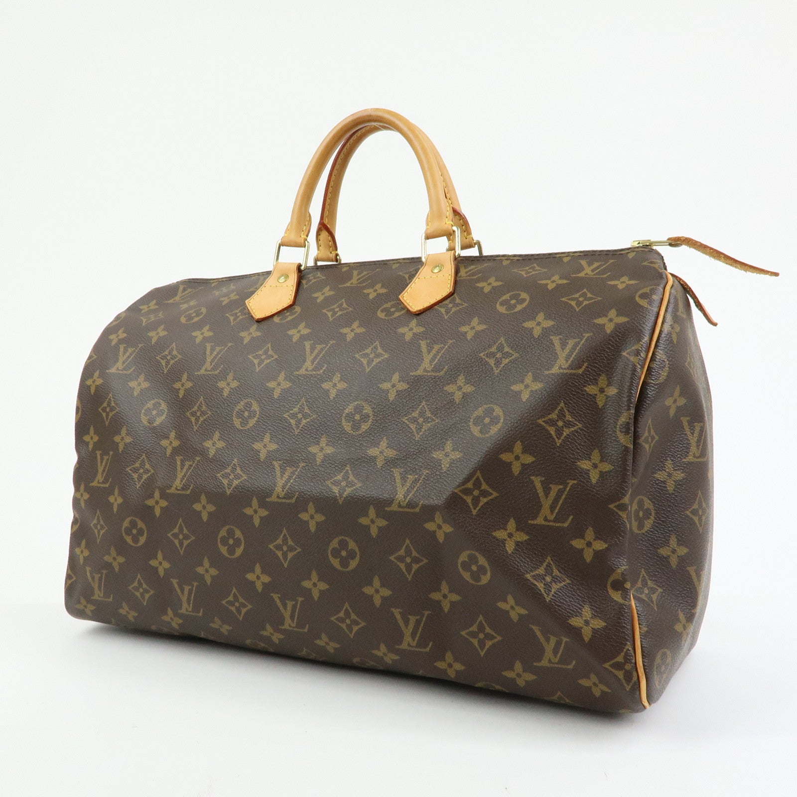 Louis Vuitton Monogram Speedy 40 Hand Bag Boston Bag Brown M41522