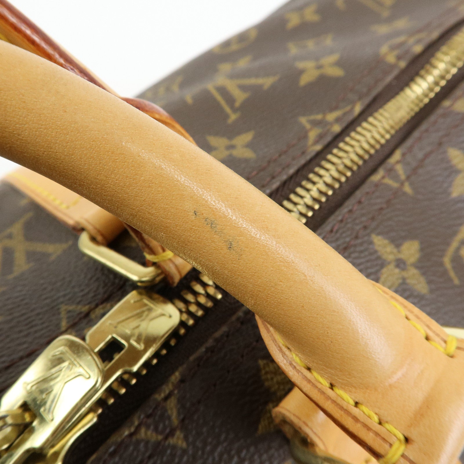 Louis Vuitton Monogram Keep All 50 Bandouliere Boston Bag Brown M41416
