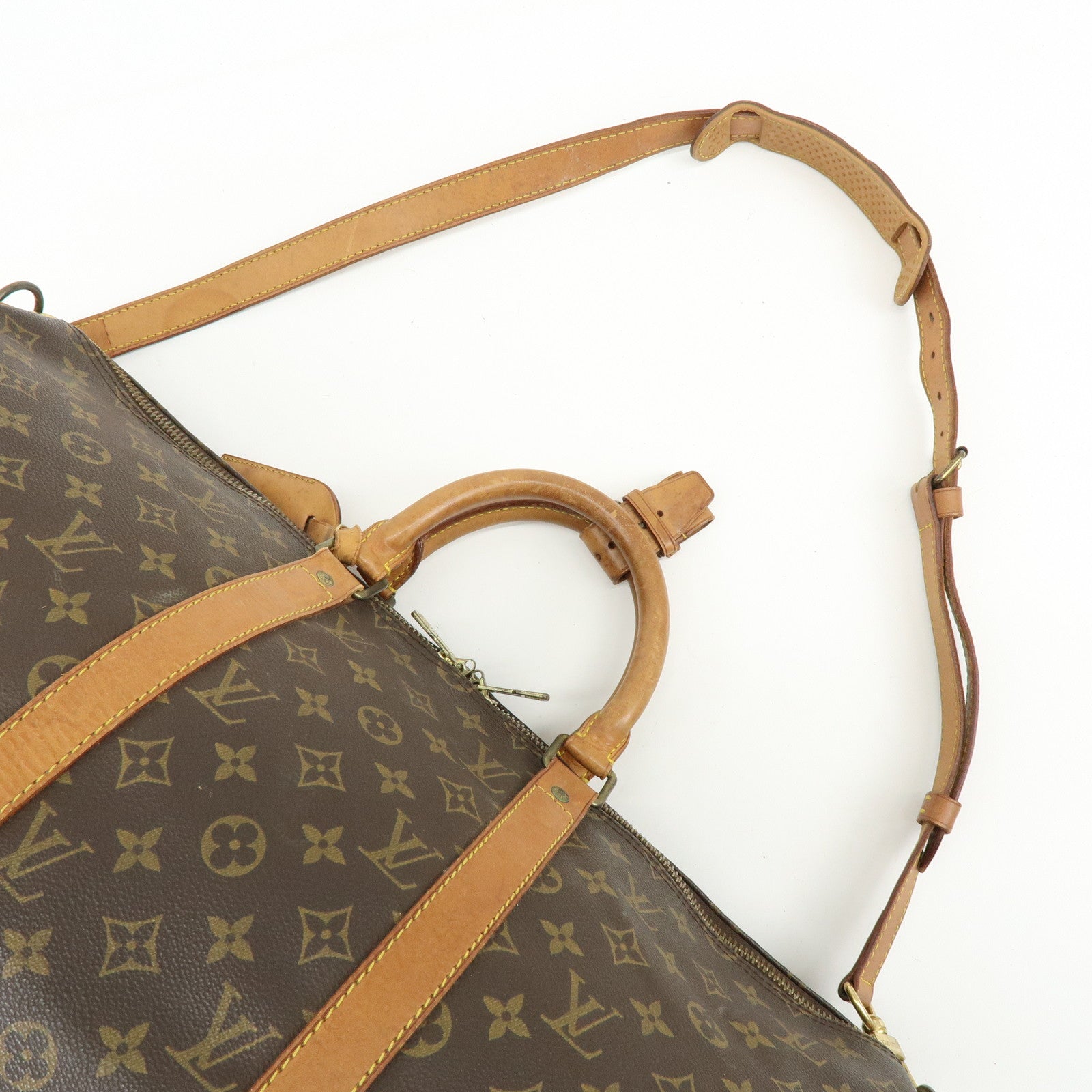 Louis Vuitton Monogram Keep All Bandouliere 50 Boston Bag M41416