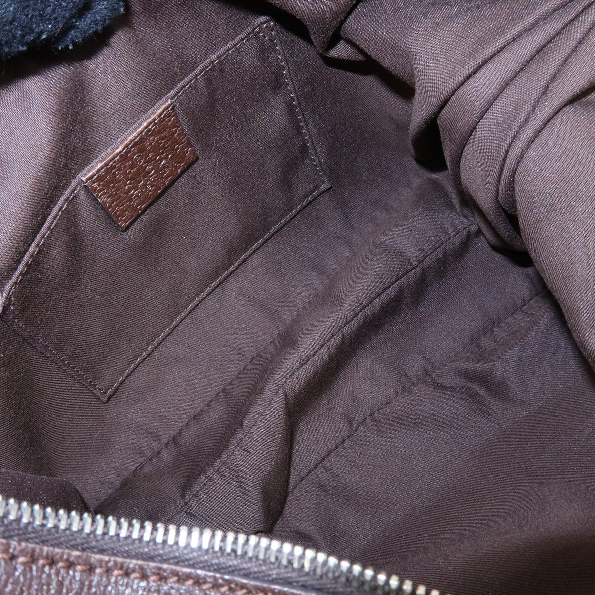 GUCCI Sherry GG Canvas Leather Shoulder Bag Hand Bag Brown 145812
