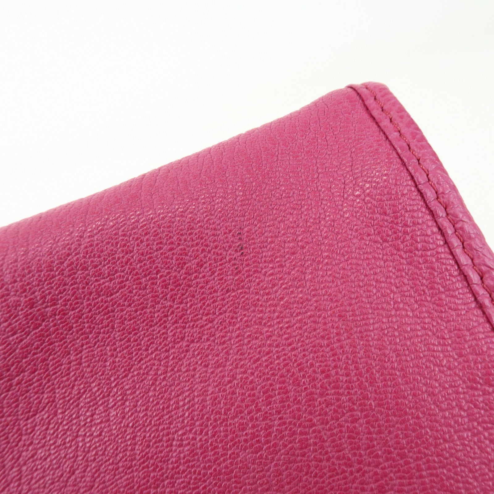 LOEWE Anagram Leather Hand Bag Shoulder Bag Mini Boston Bag Pink