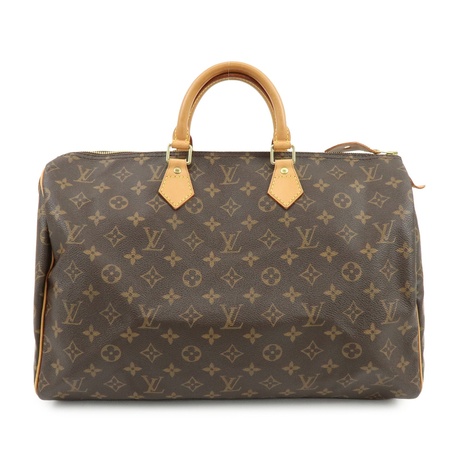 Louis Vuitton Monogram Speedy 40 Hand Bag Boston Bag Brown M41522