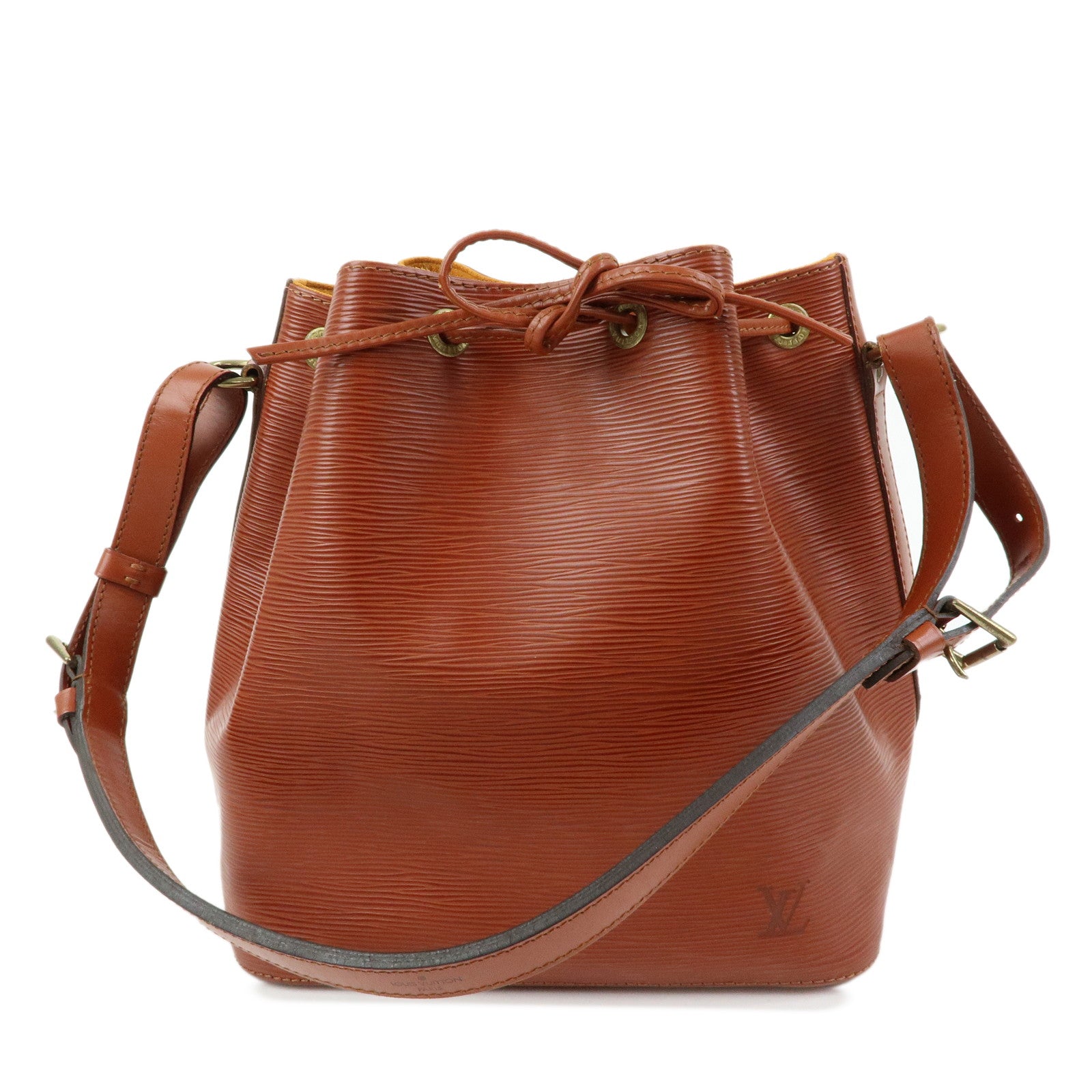 Louis Vuitton Epi Petit Noe Leather Shoulder Bag Kenya Brown M44103