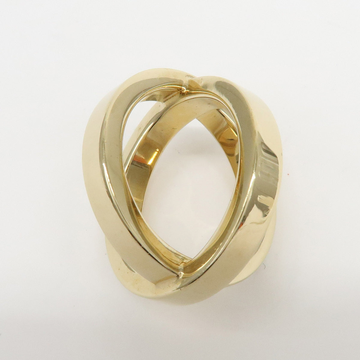 HERMES Lot of 2 Chaine d'Ancre Enchainee Cosmos Metal Scarf Ring Gold