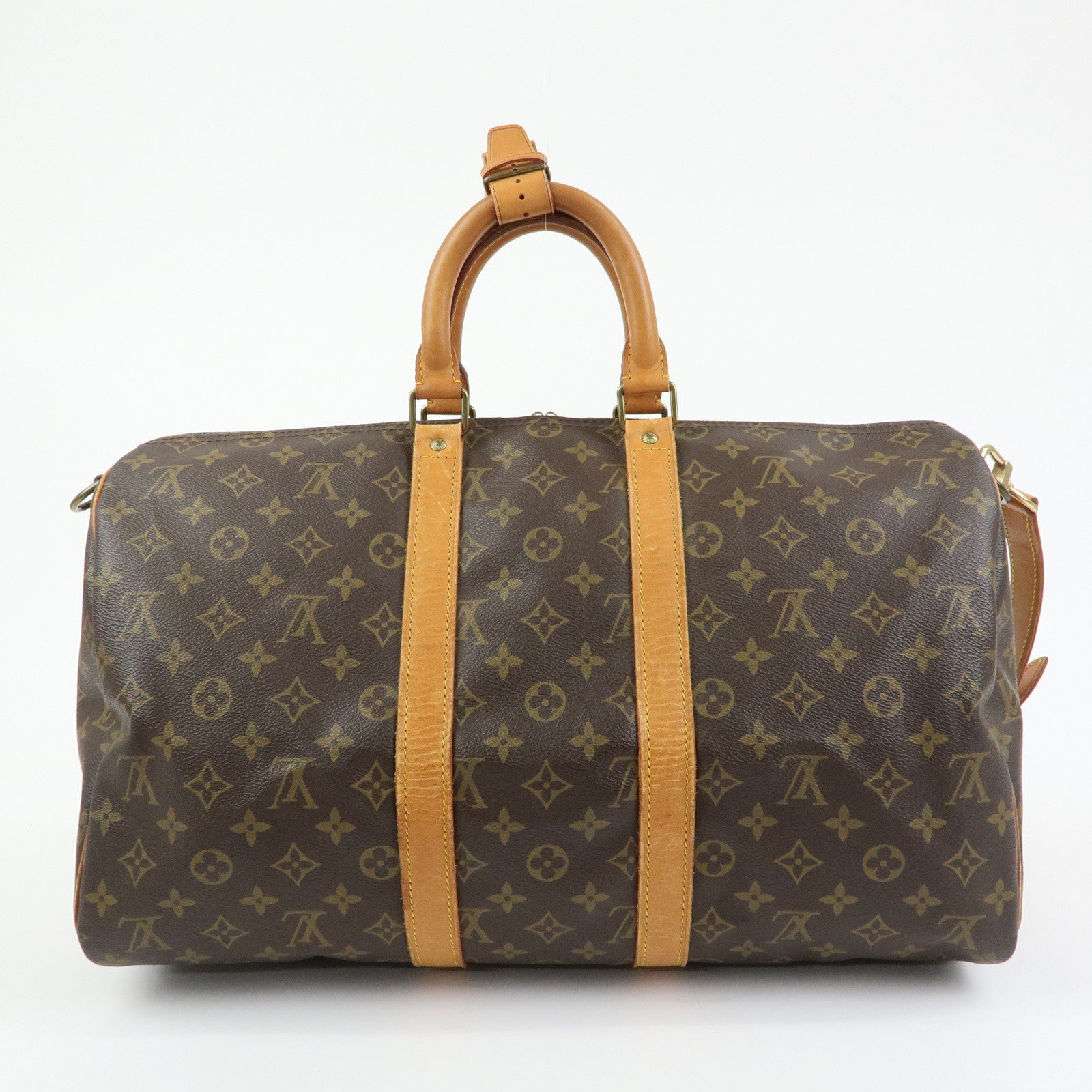 Louis Vuitton Monogram Keep All Bandouliere 45 Boston Bag M41418
