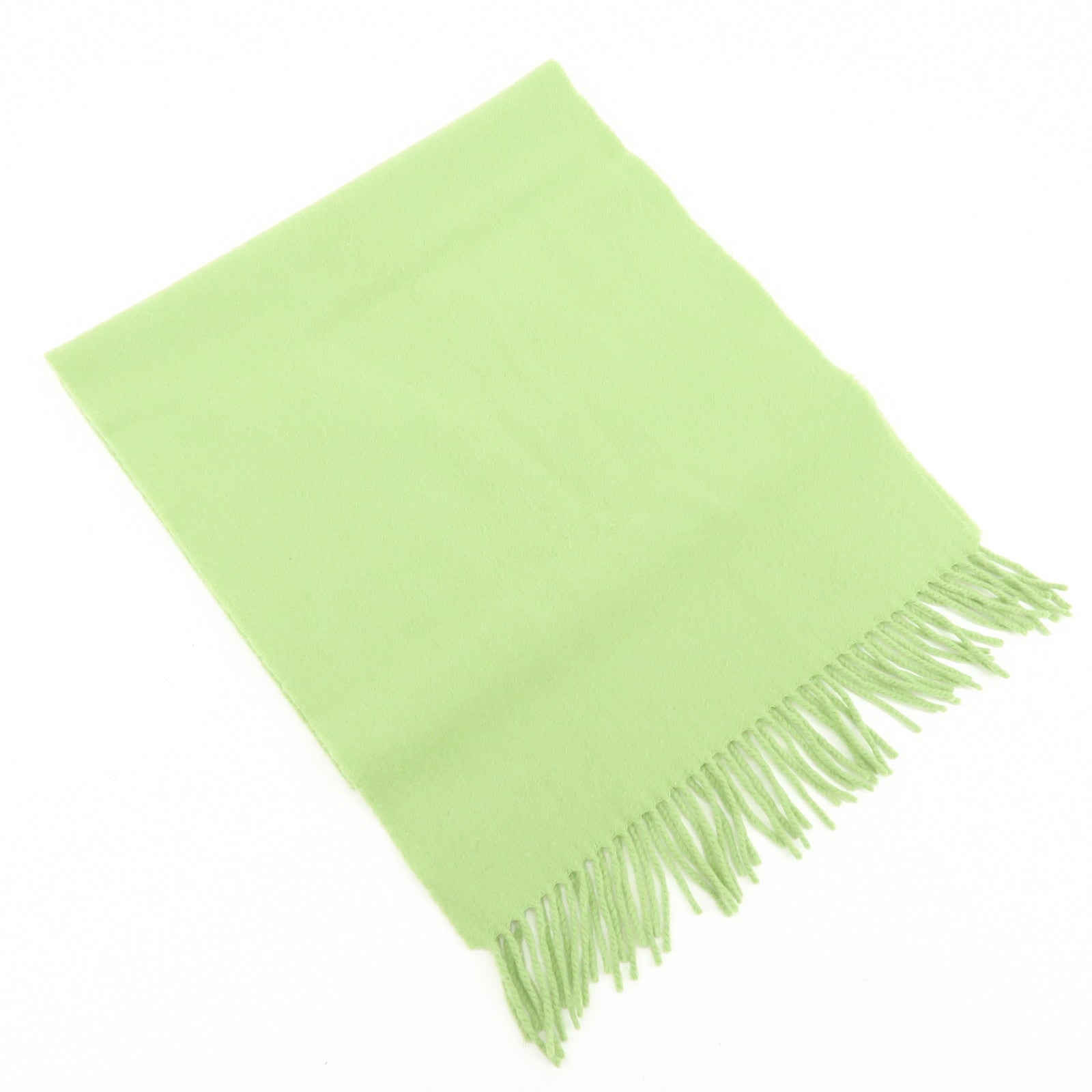 HERMES Cashmere 100% Scarf Shawl Stole Light Green