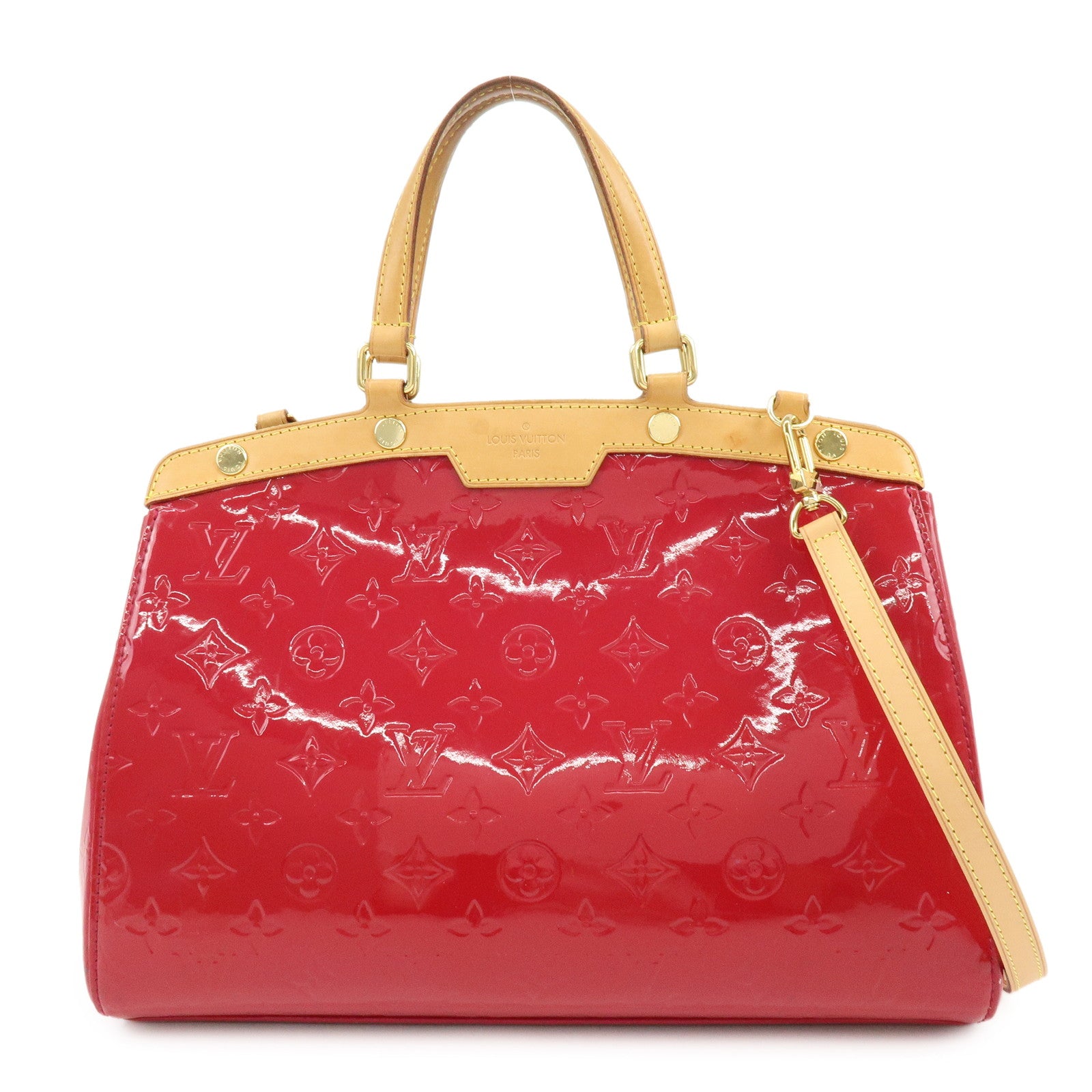 Louis Vuitton Vernis Brea MM 2Way Bag Hand Bag Rose Indien M91798