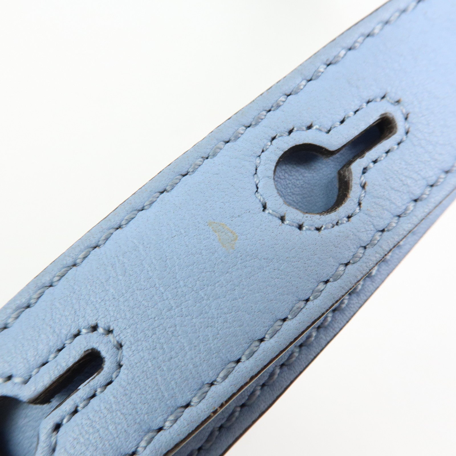FENDI By The Way Medium Leather 2Way Bag Hand Light Blue 8BL146