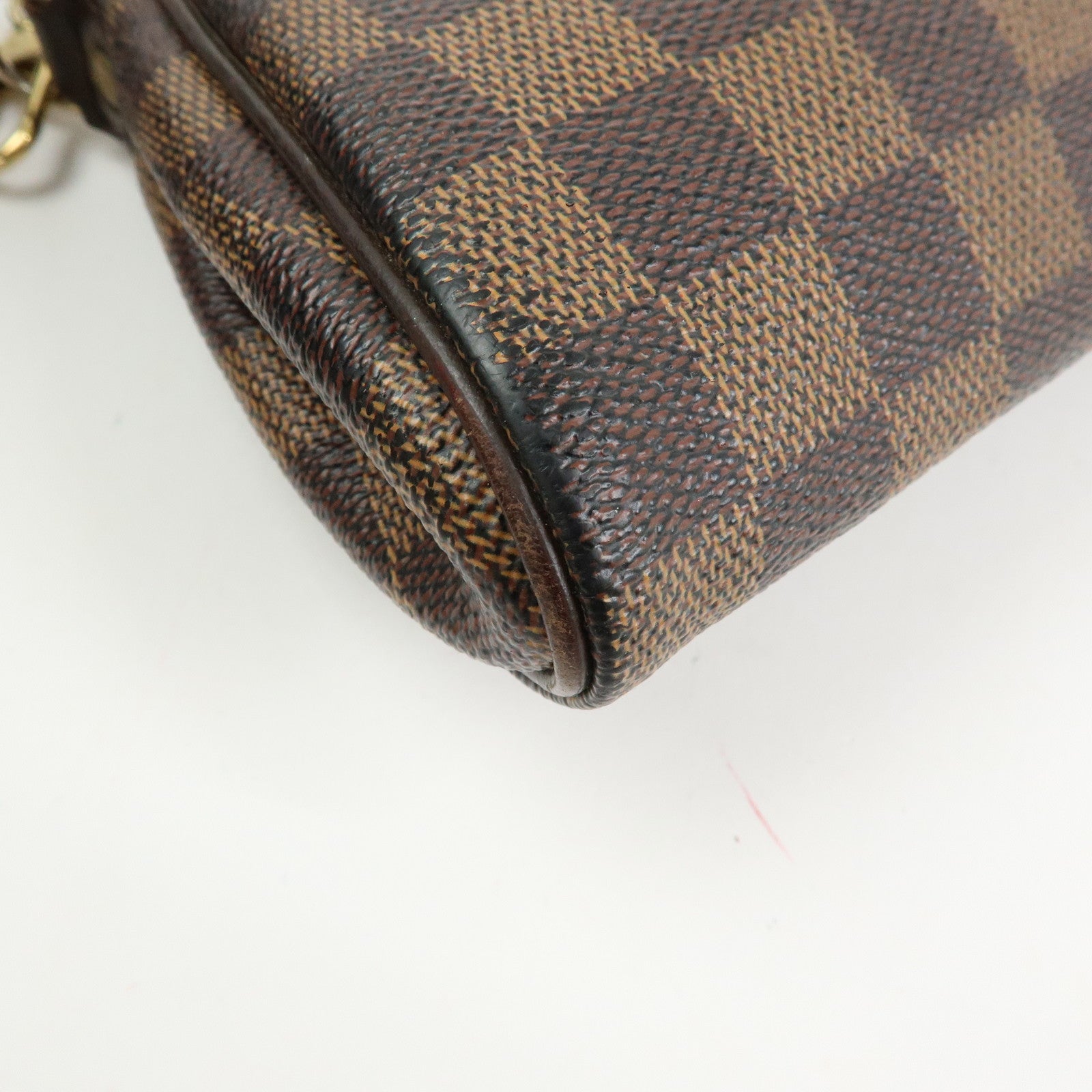 Louis Vuitton Damier Ebene Eva 2Way Hand Bag Chain Shoulder Bag N55213