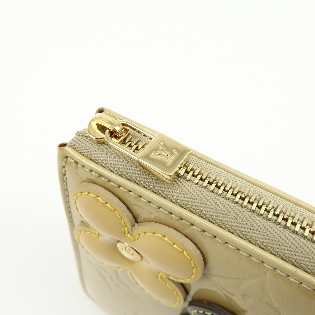 Louis Vuitton Monogram Vernis Flower Lexington Hand Bag Beige M92246