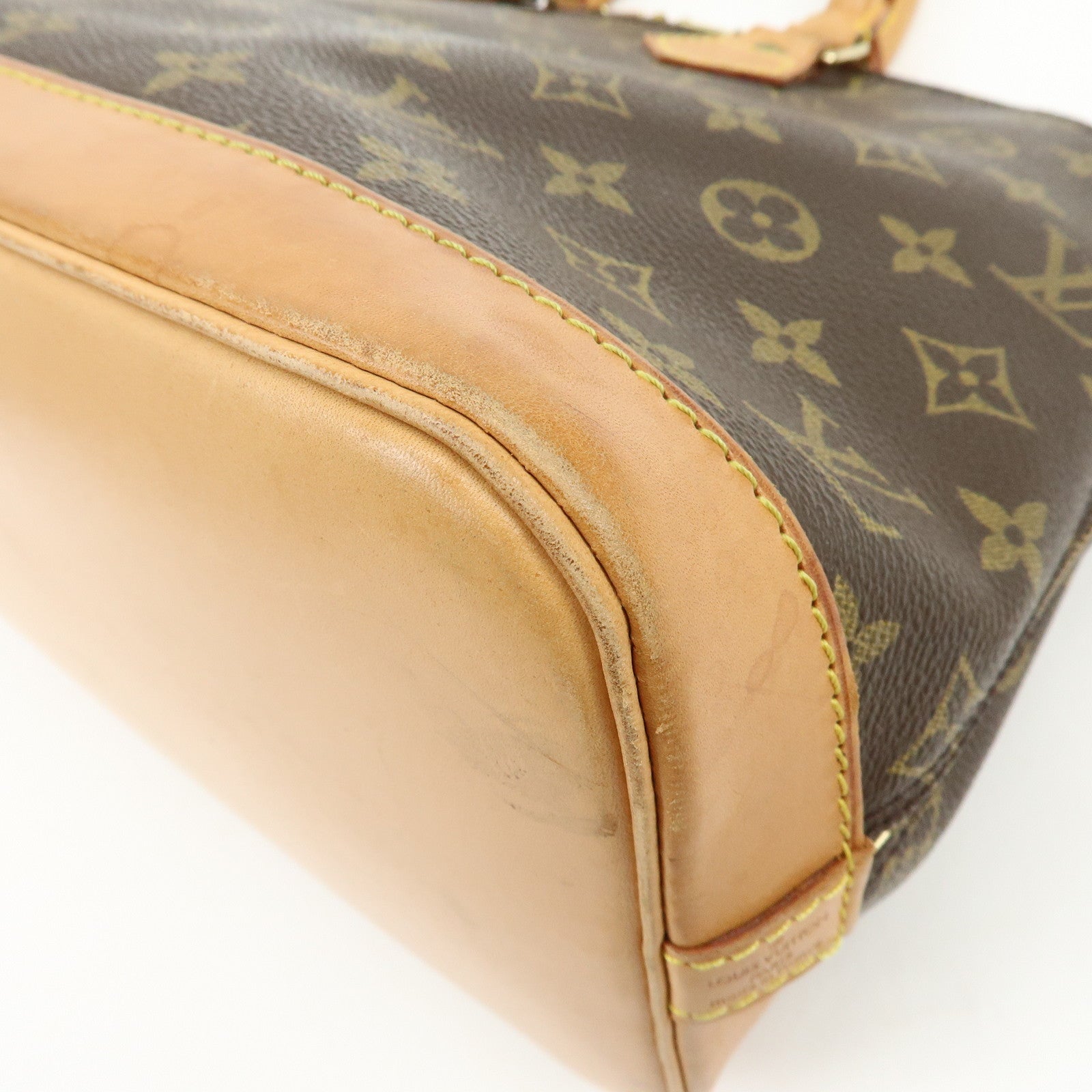 Louis Vuitton Monogram Canvas Alma Hand Bag Brown M51130