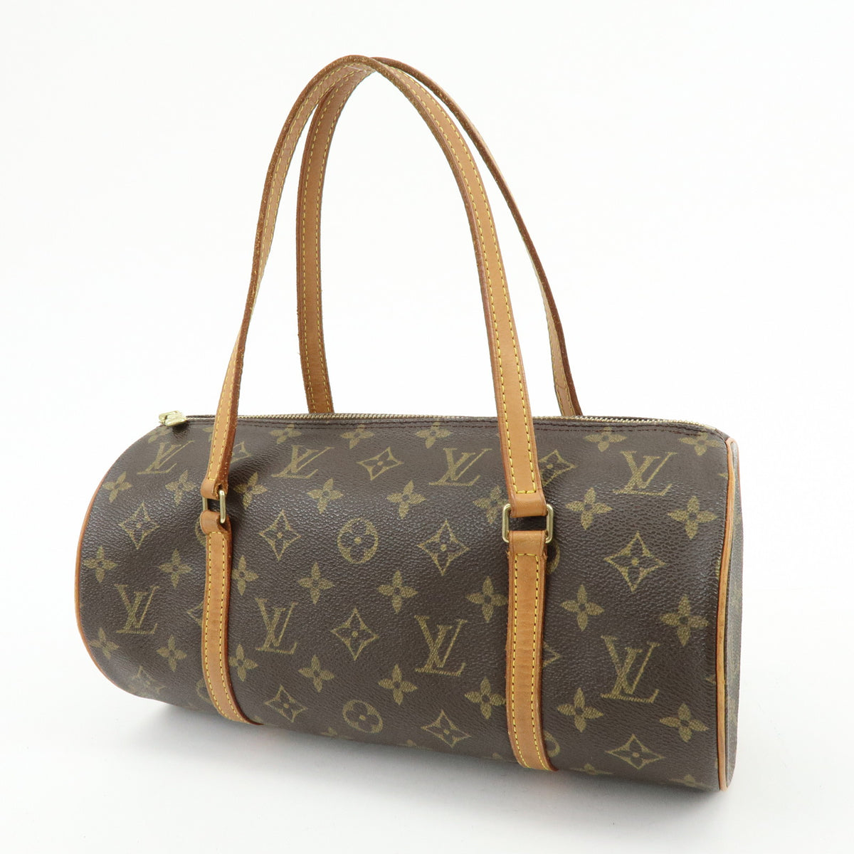 Louis Vuitton Monogram Papillon 30 Hand Bag Brown M51385